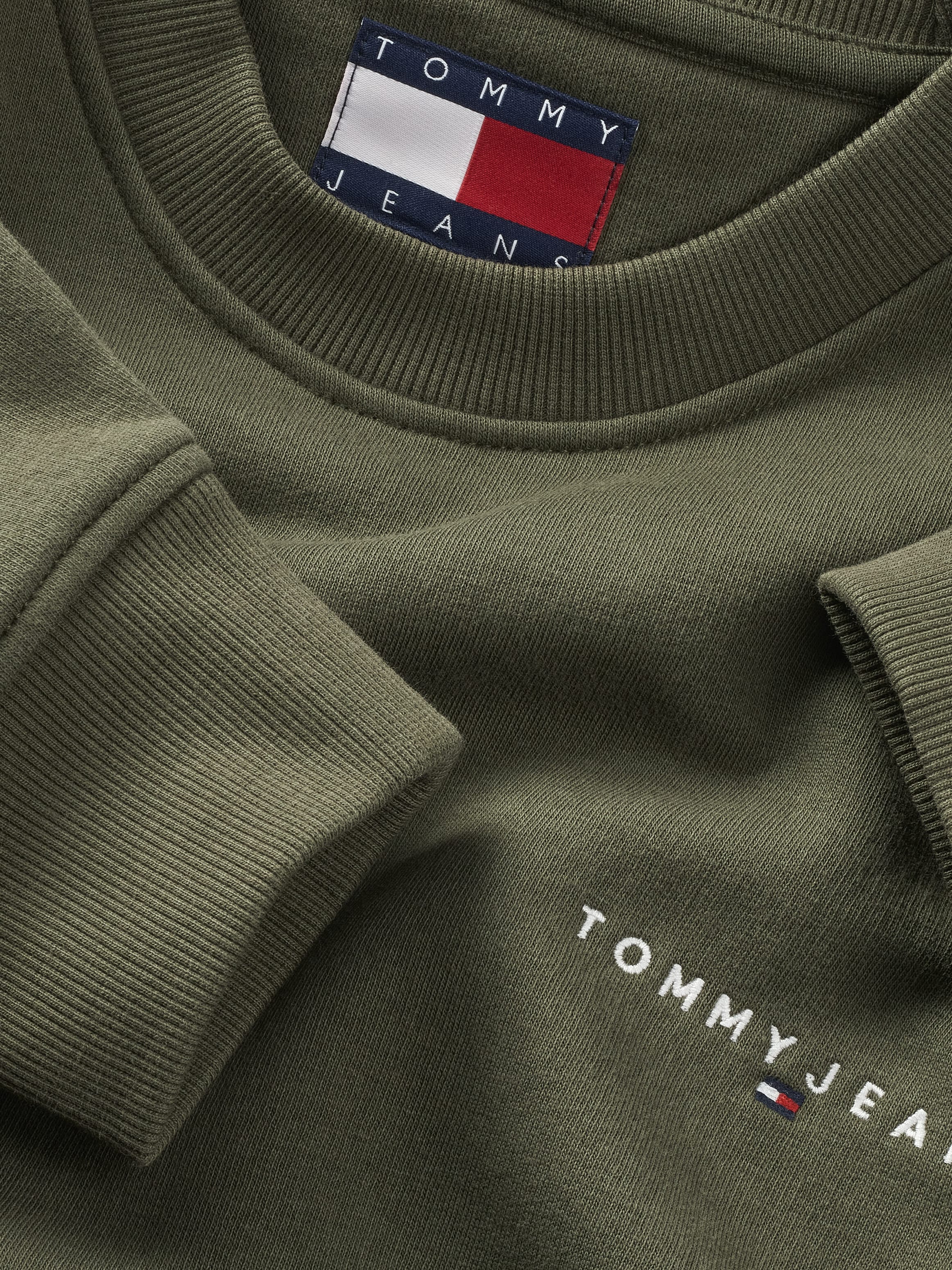 Tommy Jeans Sweatshirt »TJM REG LINEAR CREW EXT«, mit Logostickerei