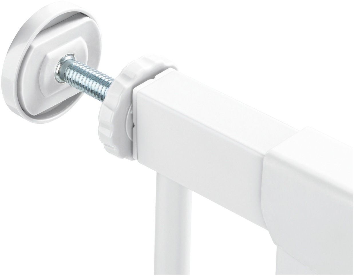 Hauck Türschutzgitter »Clear Step Autoclose 2, White«, auch als Treppenschutzgitter verwendbar; 75-80, flacher Durchgang