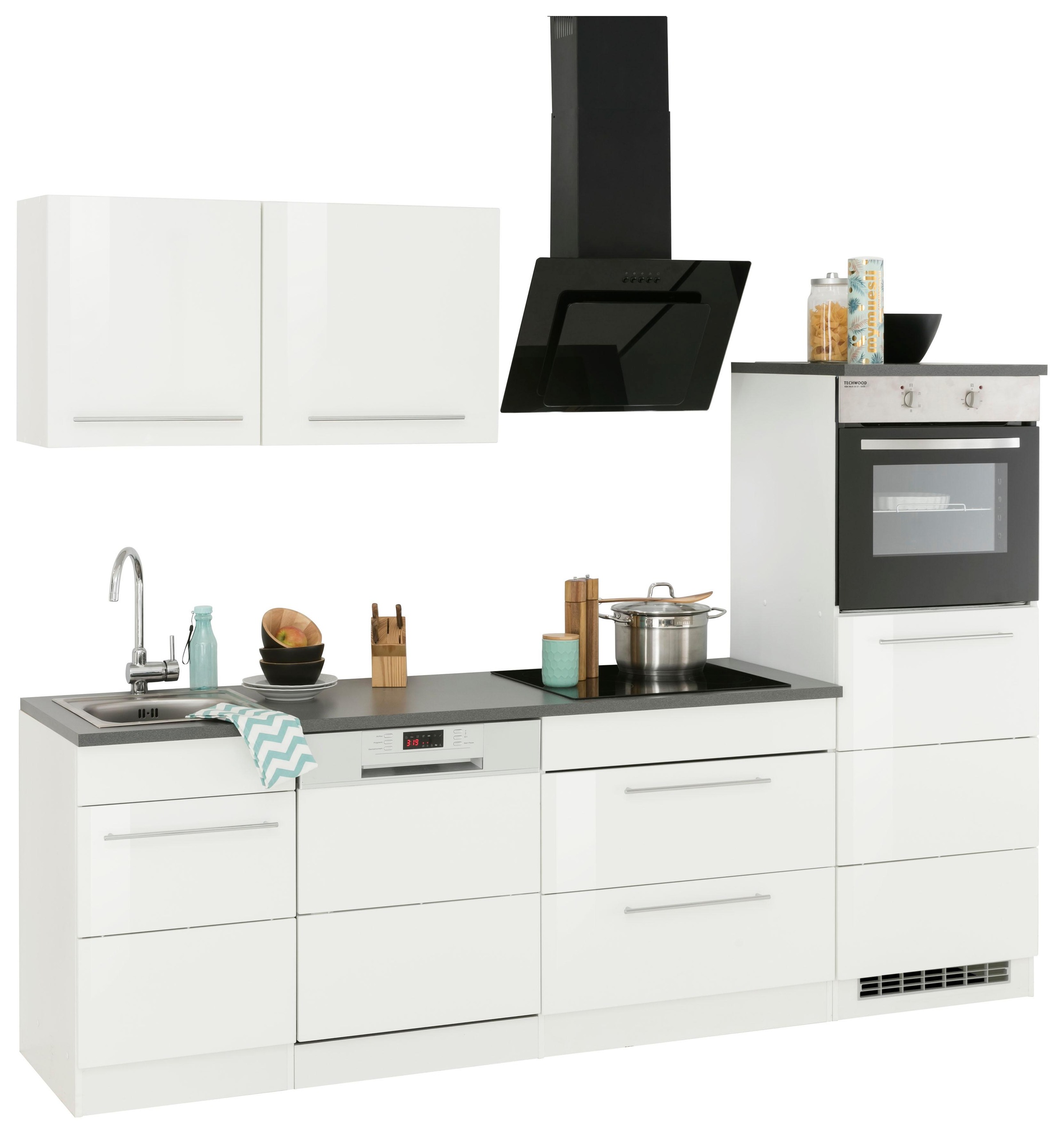 HELD MÖBEL Küchenzeile »Trient«, mit E-Geräten, Breite 250 cm auf Rechnung  bestellen