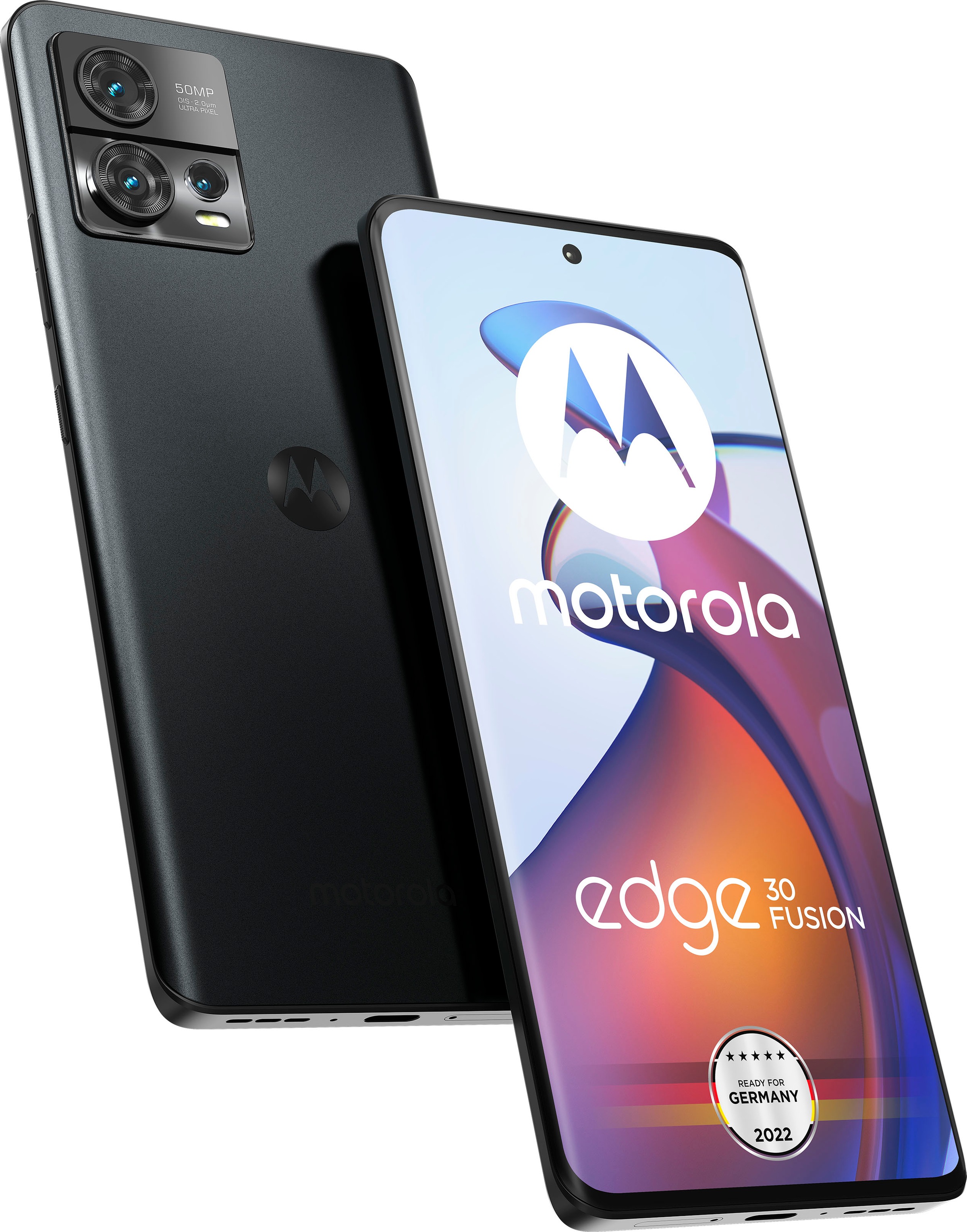 Motorola Smartphone »Edge GB 128 Garantie Speicherplatz, Edition«, 16,64 50 XXL 30 Fusion Zoll, MP ➥ Jahre comic | 3 Holiday cm/6,55 UNIVERSAL grey, Kamera