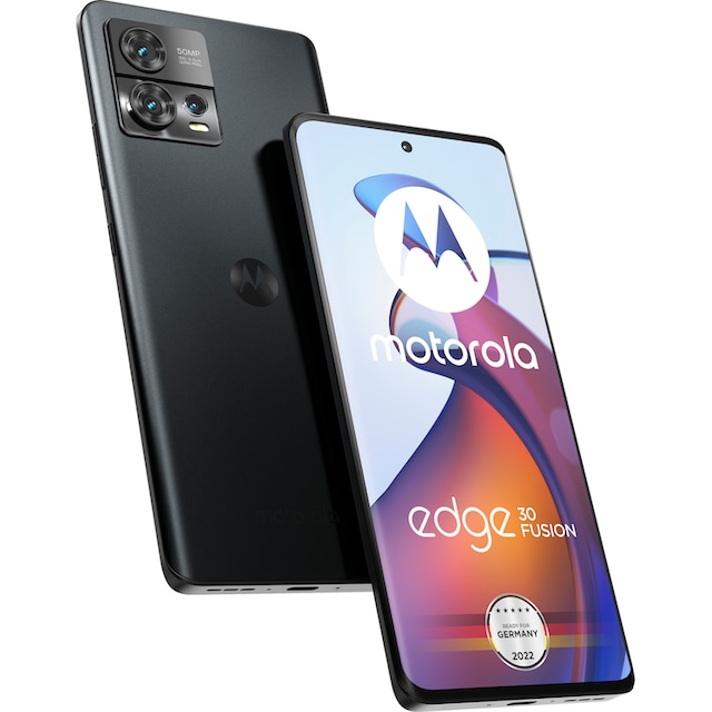 Motorola Smartphone »Edge 30 Fusion Holiday Edition«, comic grey, 16,64 cm/6,55  Zoll, 128 GB Speicherplatz, 50 MP Kamera ➥ 3 Jahre XXL Garantie | UNIVERSAL