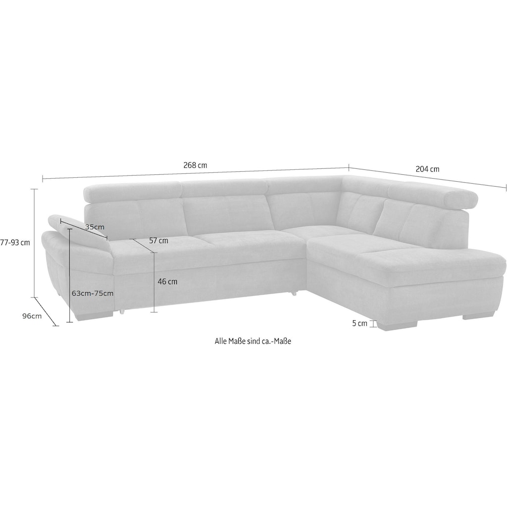 exxpo - sofa fashion Ecksofa »Salerno«