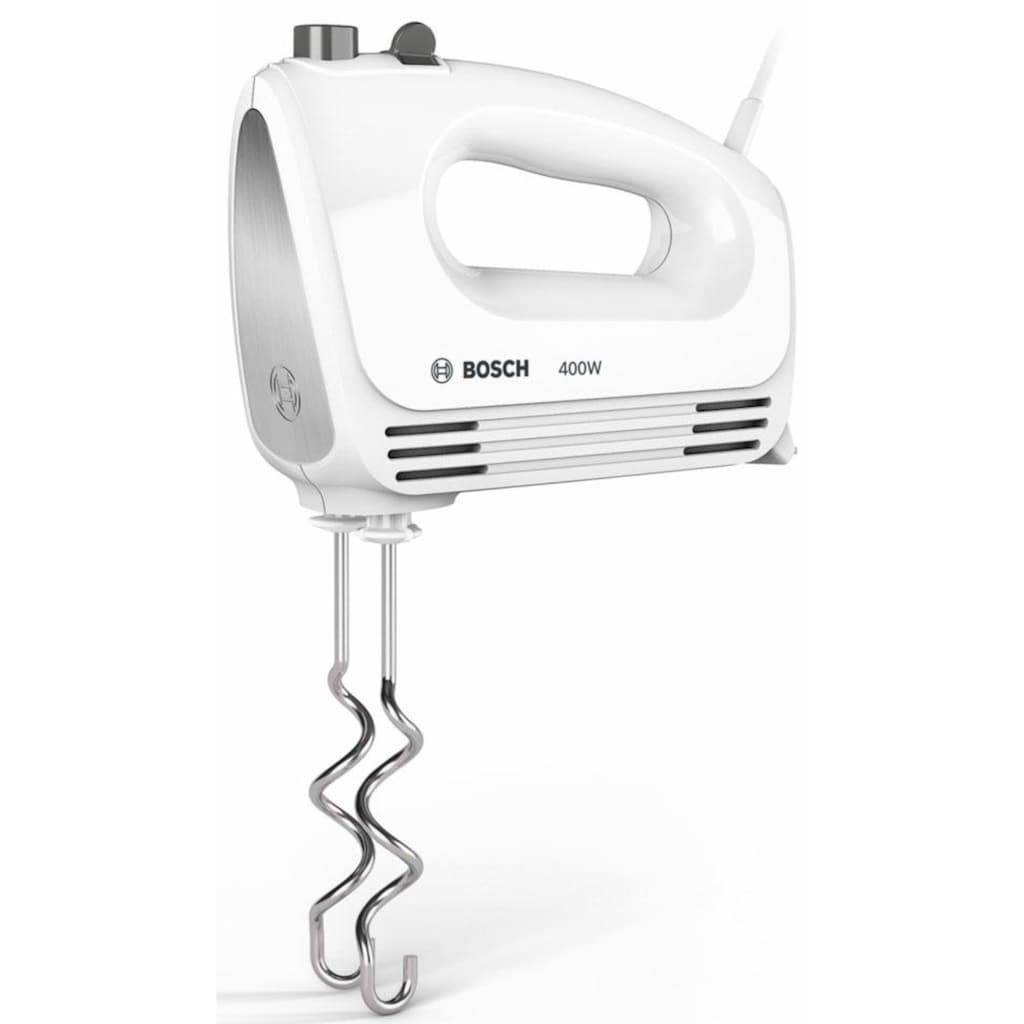 BOSCH Handmixer »CleverMixx MFQ24200«, 400 W, inkl. Edelstahl-Tubobesen, Edelstahl-Knethaken, leicht und ergonomisch