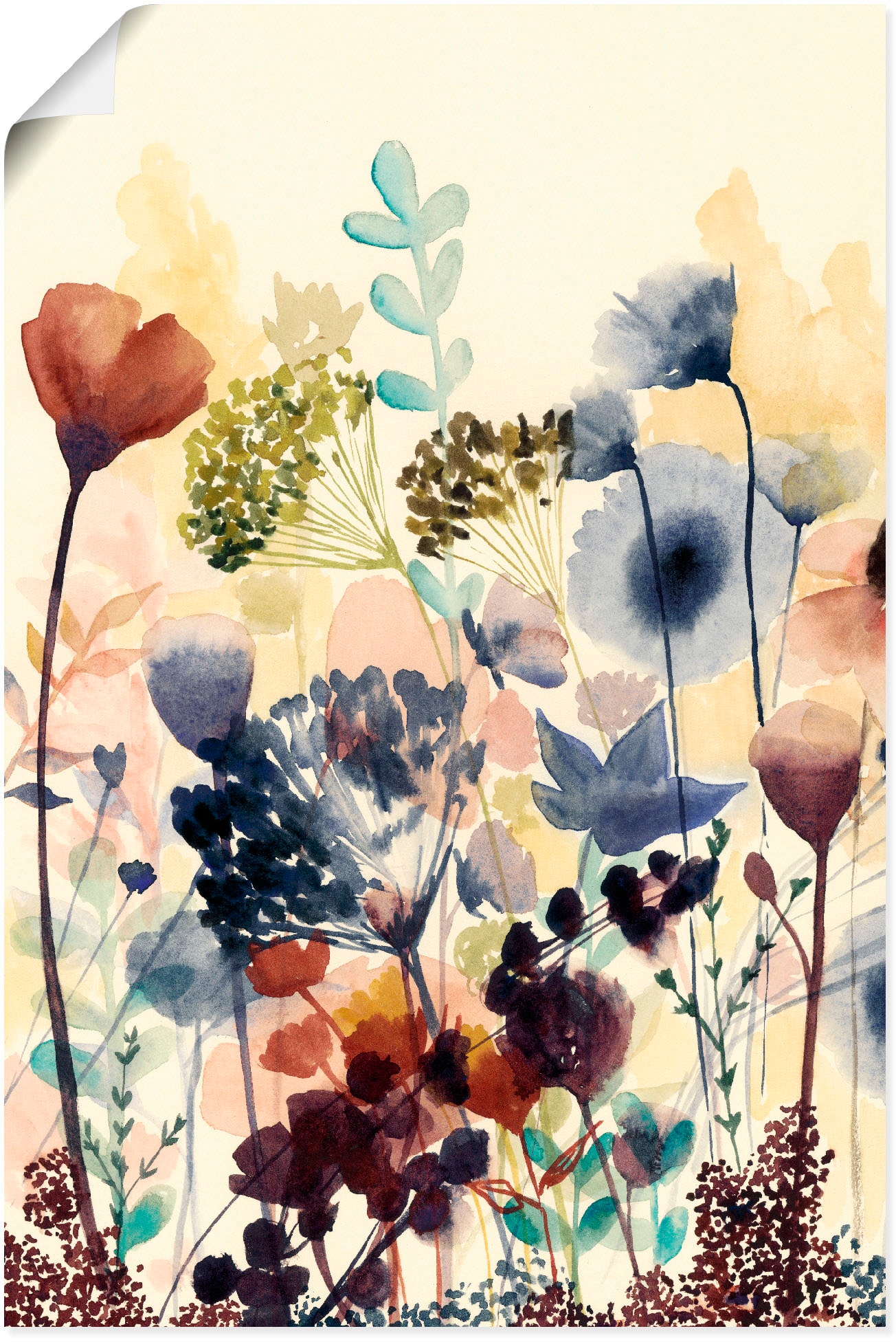 Artland Wandbild »Sonnengetrocknete Blüten I«, Blumenwiese, (1 St.), als Alubild,... kaufen
