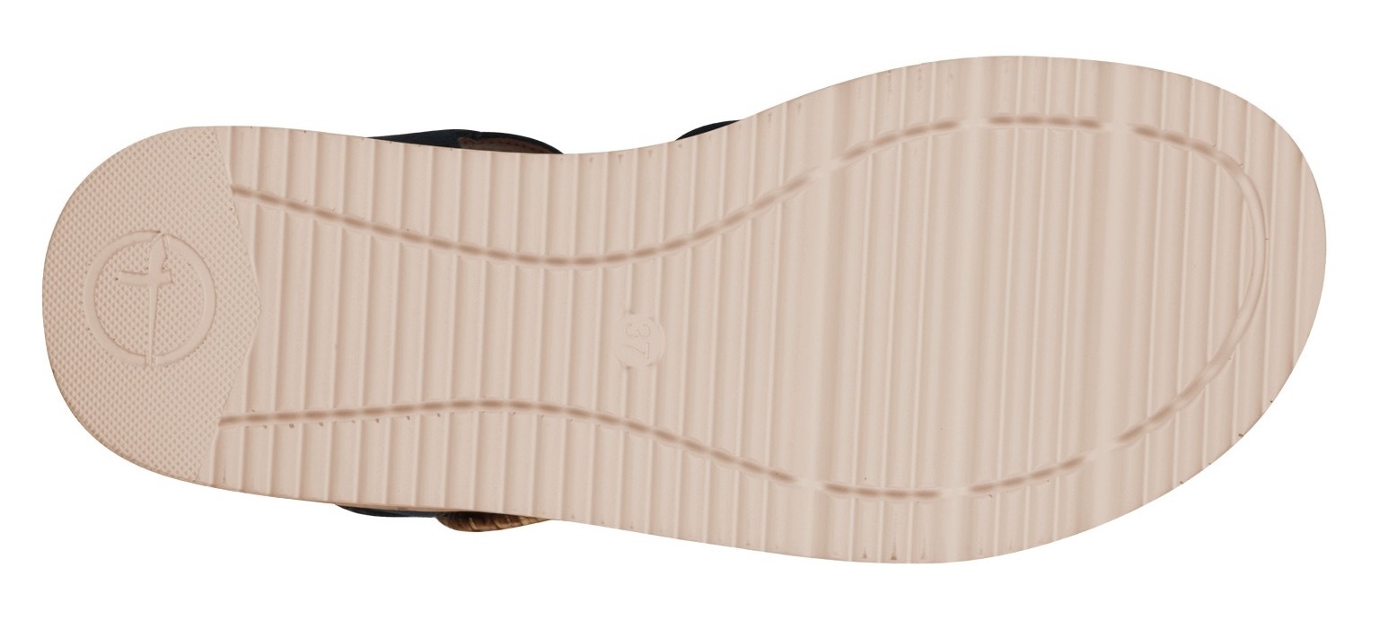 Tamaris Sandalette  , Plateau, Sommerschuh, Riemchensandale mit hübscher Zierschnalle