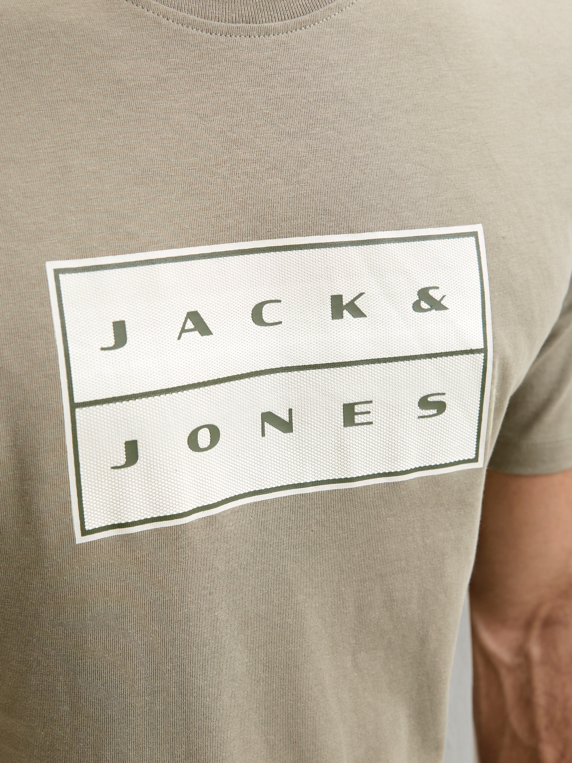 Jack & Jones PlusSize T-Shirt »JCOFUSION BOX PRINT TEE SS CN PLS« Baumwolle, regular fit