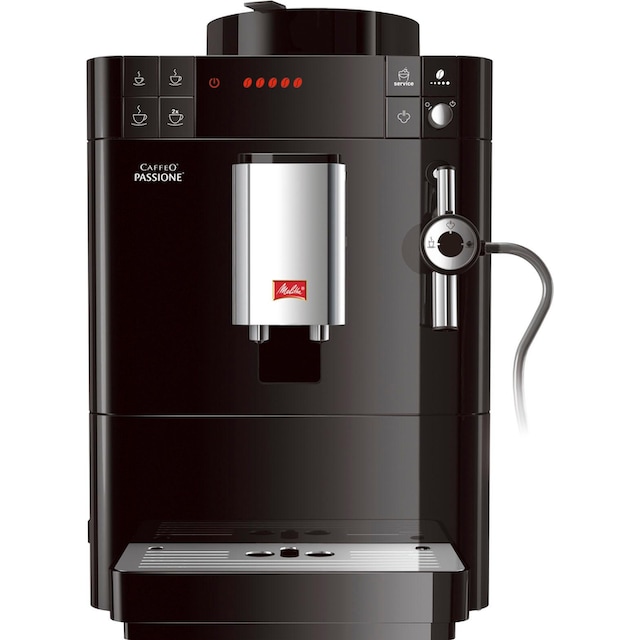 Melitta Kaffeevollautomat »Passione® F53/0-102 schwarz«, Tassengenau frisch  gemahlen, Service-Taste für Entkalkung & Reinigung mit 3 Jahren XXL  Garantie