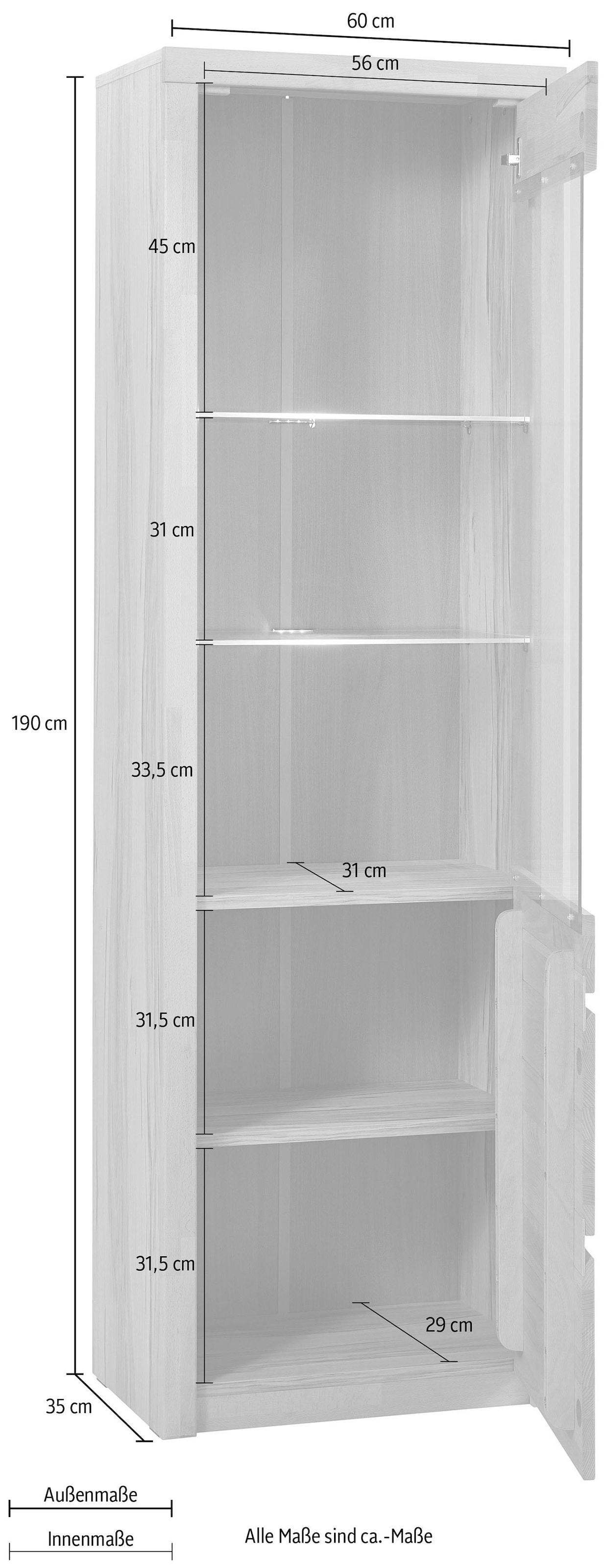 Home affaire Vitrine »Silkeborg«, Höhe 190 cm