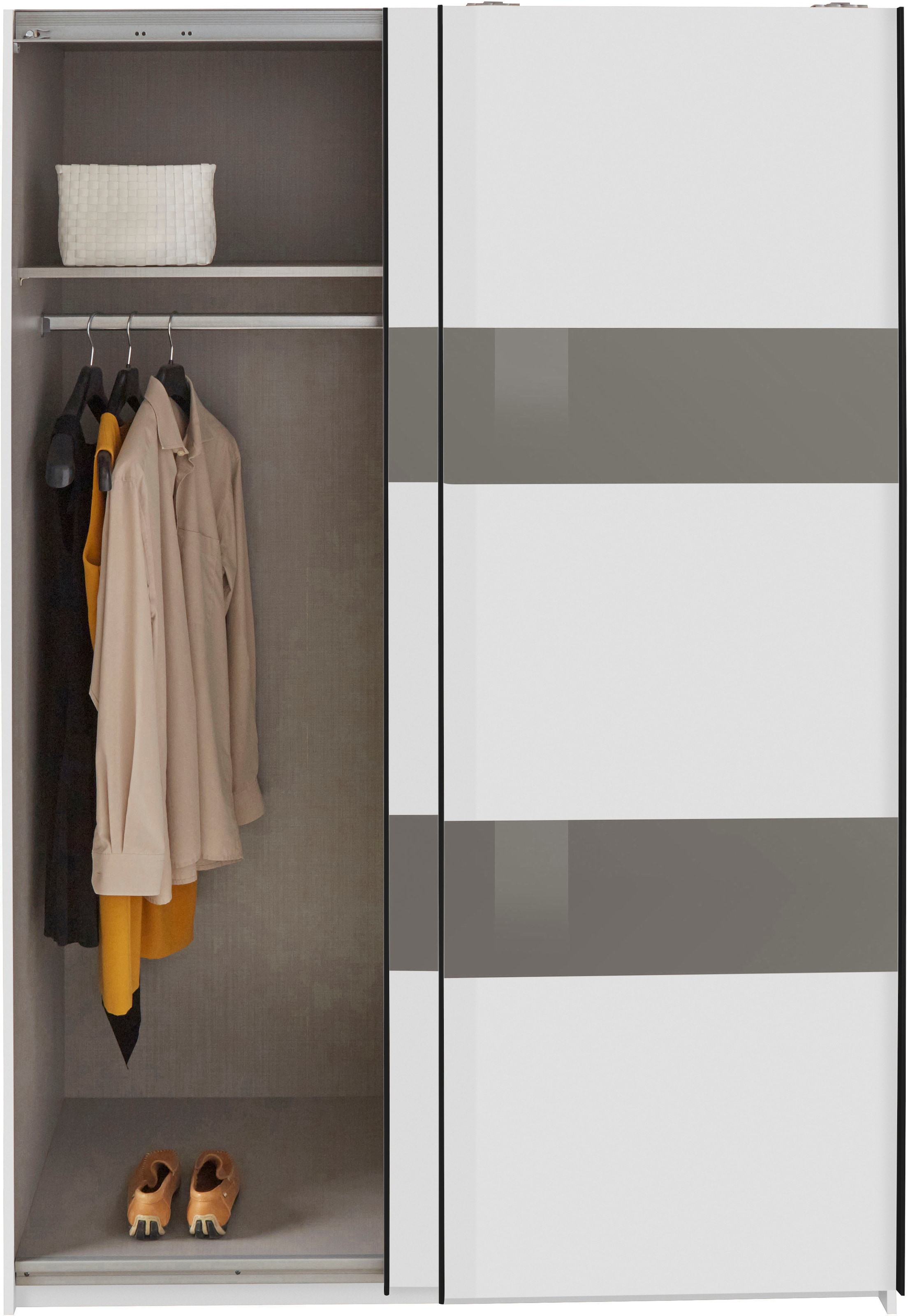 Wimex Schwebetürenschrank »Altona« mit Glaselementen und zusätzlichen Einlegeböden