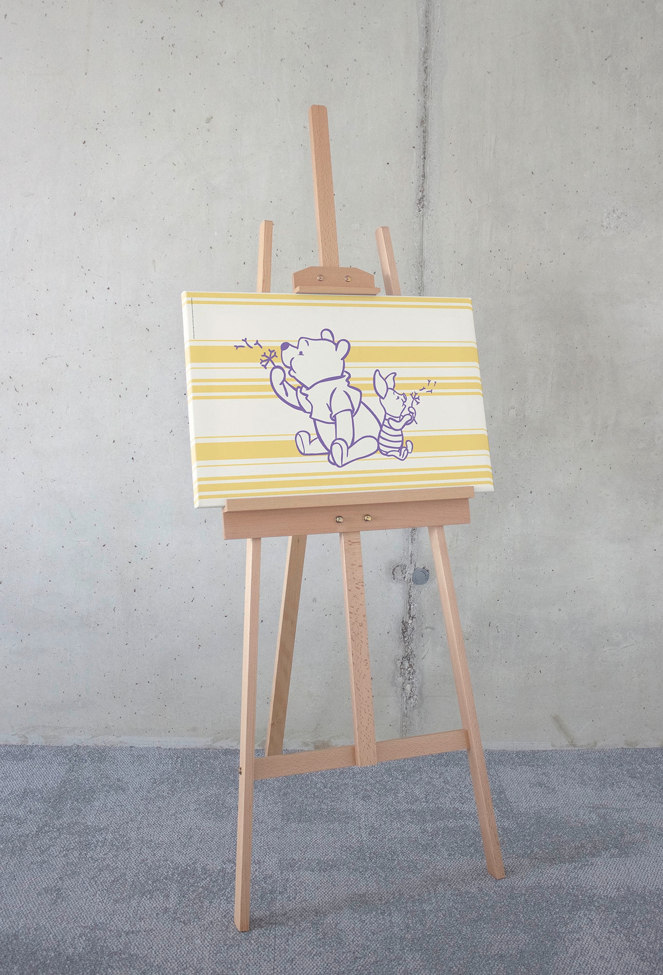 Komar Leinwandbild »Winnie the Pooh Dandelions - Größe 40 x 60 cm«, Natur, (1 St.), Keilrahmenbild mi Echtholzrahmen