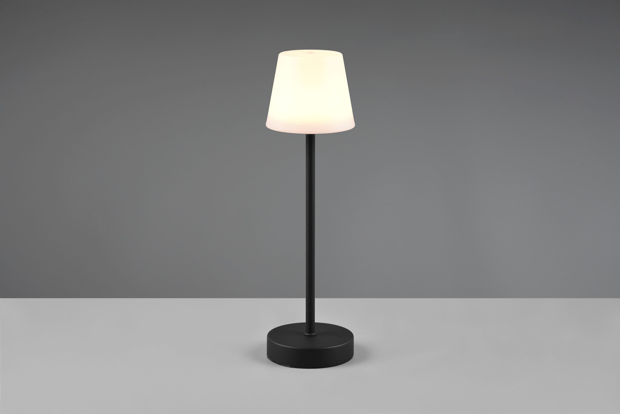 REALITY Leuchten LED Außen-Tischleuchte »Martinez«, 1 flammig, Leuchtmittel LED-Board | LED fest integriert, Touch Tischlampe dimmbar Lichtfarbe einstellbar, Akku, USB-C Anschluss