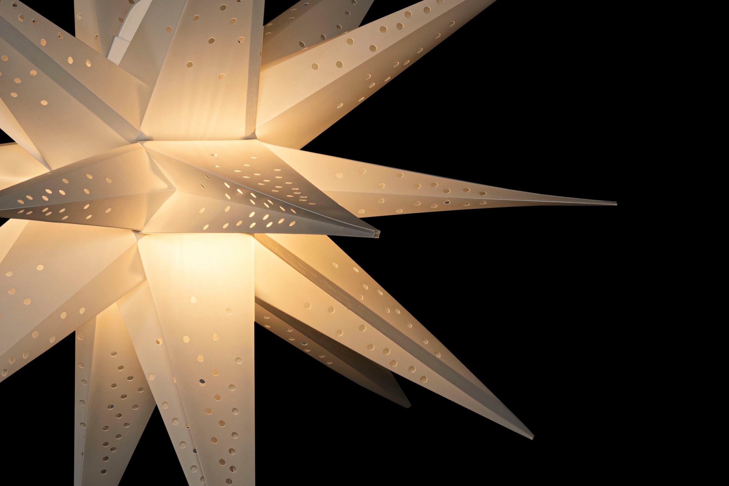 KONSTSMIDE LED Dekolicht »Weißer 3D Kunststoffstern, inkl. Dimmer, 1 warm weiße Diode«, 1 flammig, Leuchtmittel G4 | LED wechselbar, inkl. Anschlusskabel