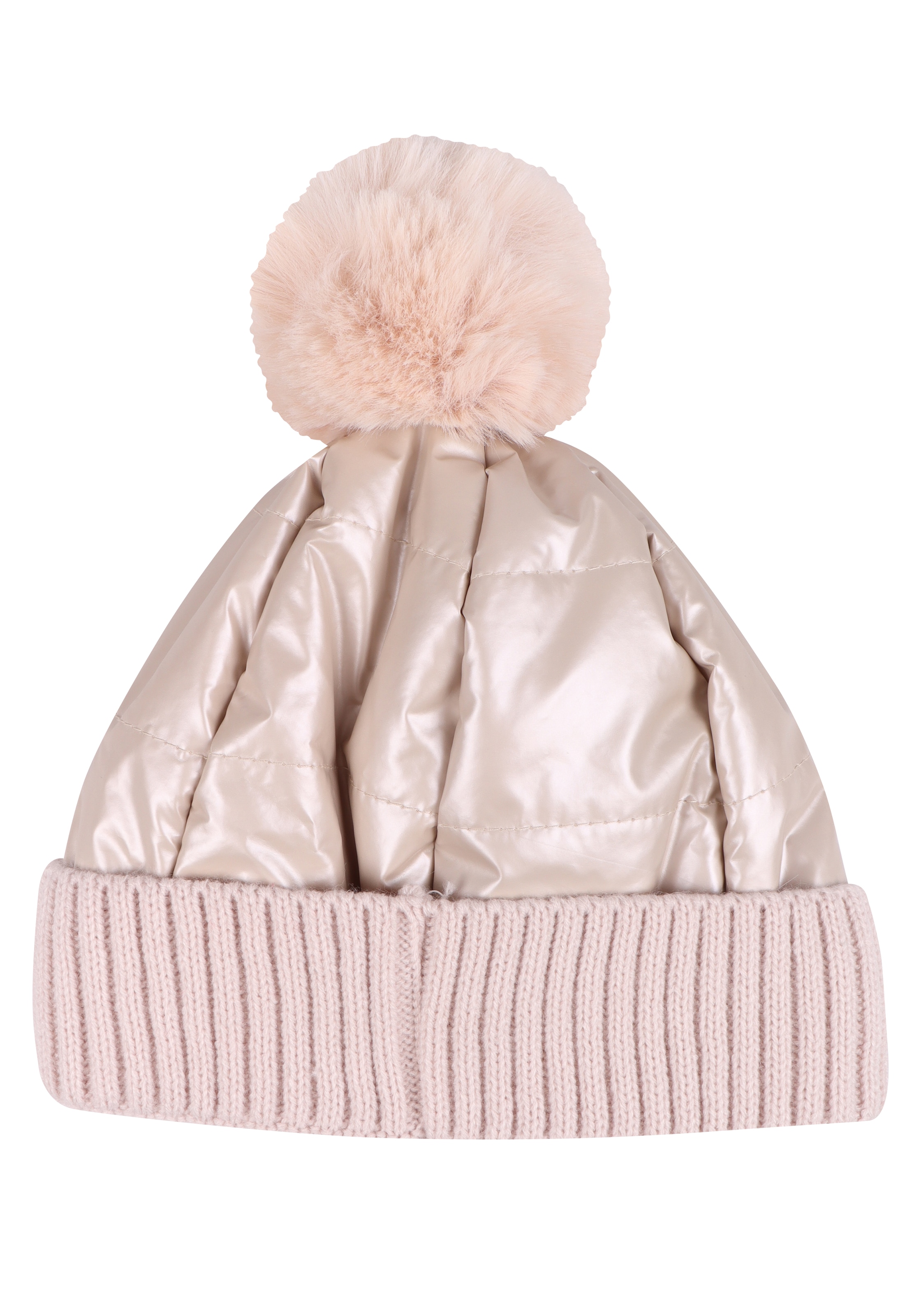 Capelli New York Strickmütze glänzende, mit Umschlag