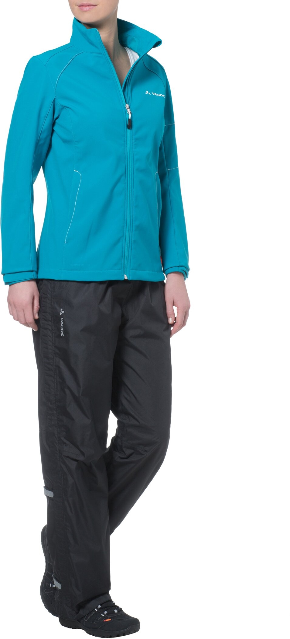 VAUDE Fahrradhose »WOMEN'S FLUID FULL-ZIP PANTS«  wasserdicht, sportlicher Stil, für Radsport und Wandern