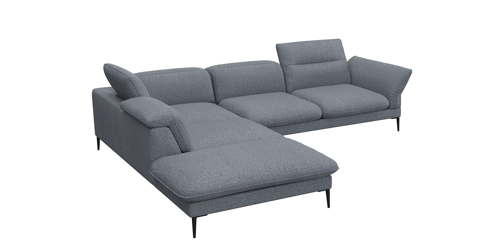 Ecksofa »Salino, Funktionssofa mit Ottomane, Relaxsofa, Ecksofa«, Sofa mit Arm- und...