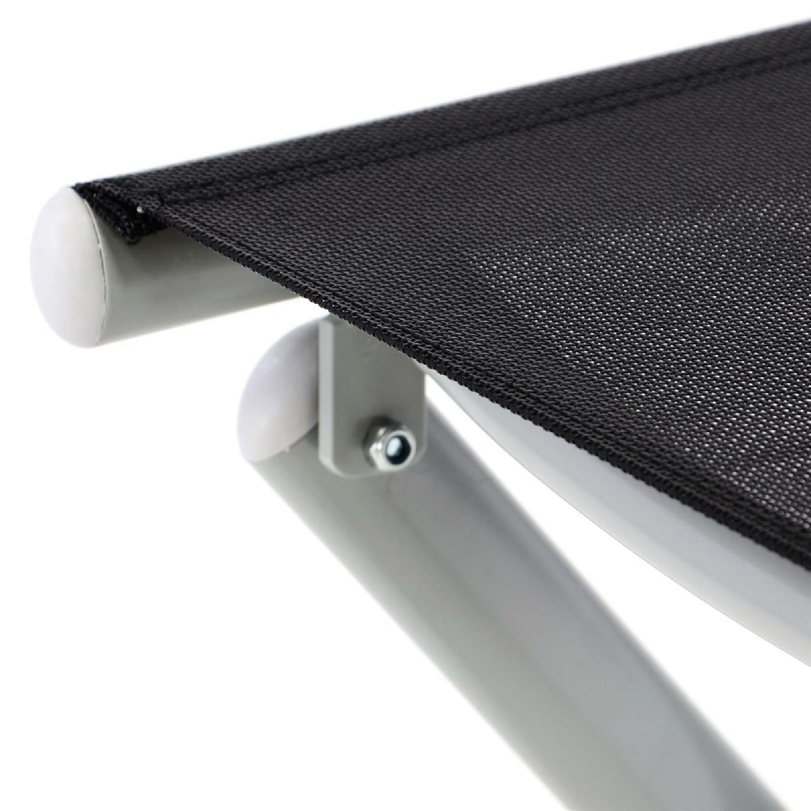 VCM Gartenstuhl »Fußteil zum Aluminiumstuhl, schwarz«