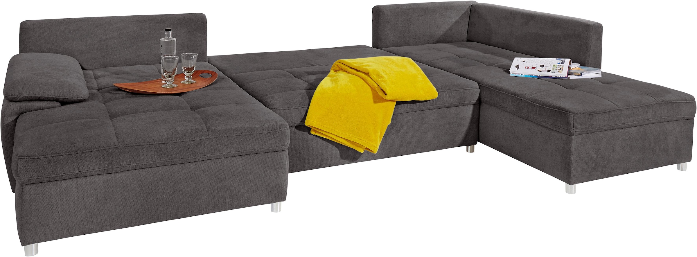 sit&more Wohnlandschaft »Labene U-Form«, wahlweise mit Bettfunktion und Bettkasten