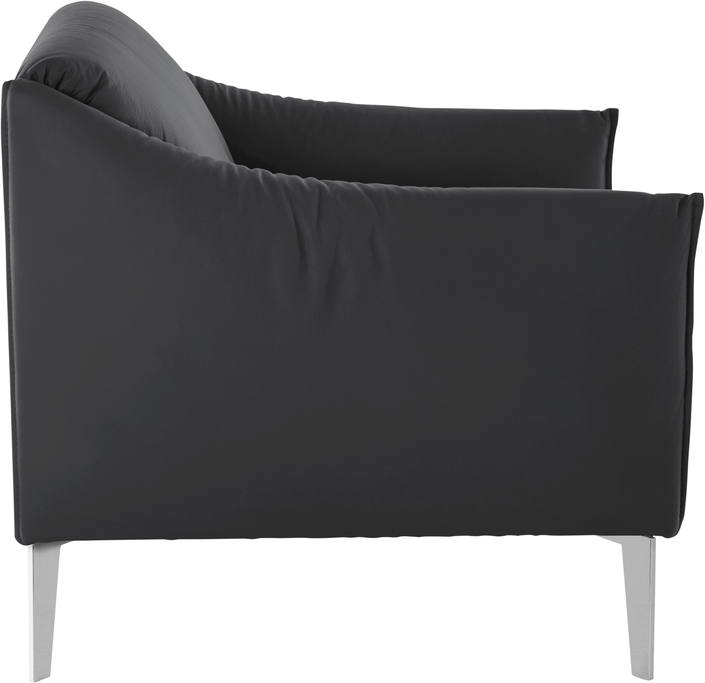 W.SCHILLIG Cocktailsessel »sally Designsessel, Loungesessel,«, mit Metall-Winkelfüßen in Chrom glänzend
