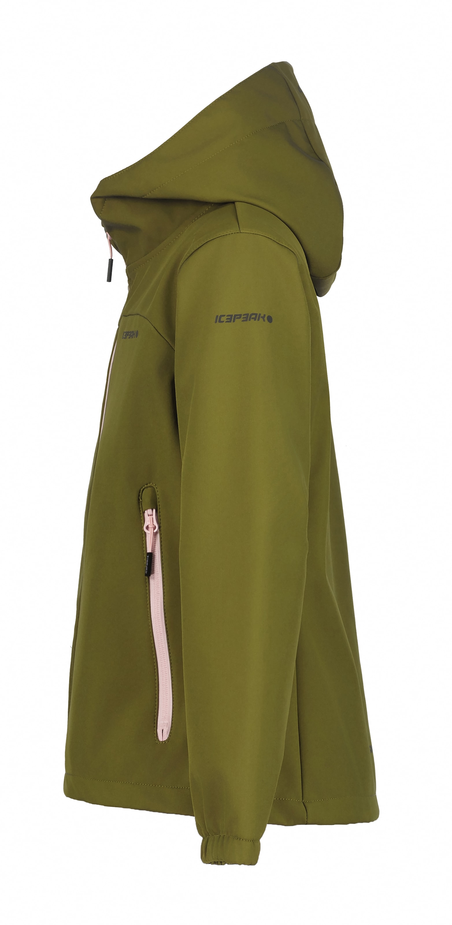 Icepeak Softshelljacke »ICEPEAK KOBRYN JR« mit Kapuze mit Kapuze, atmungsaktiv, wasserabweisend, schnell trocknend
