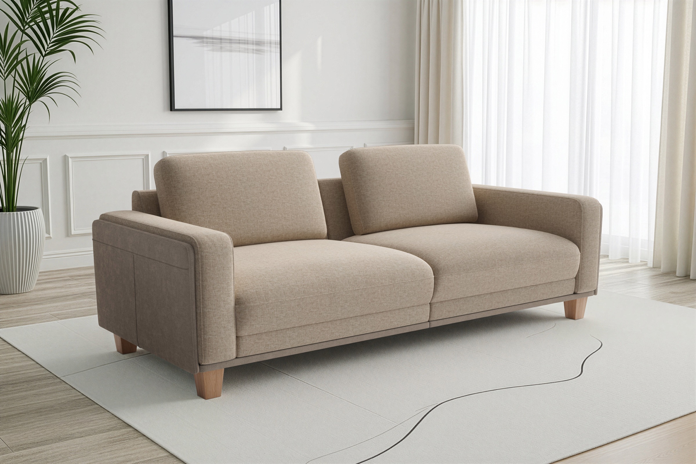 sit&more Big-Sofa »Concept« Modernes Sofa in drei Fußfarben zur Auswahl