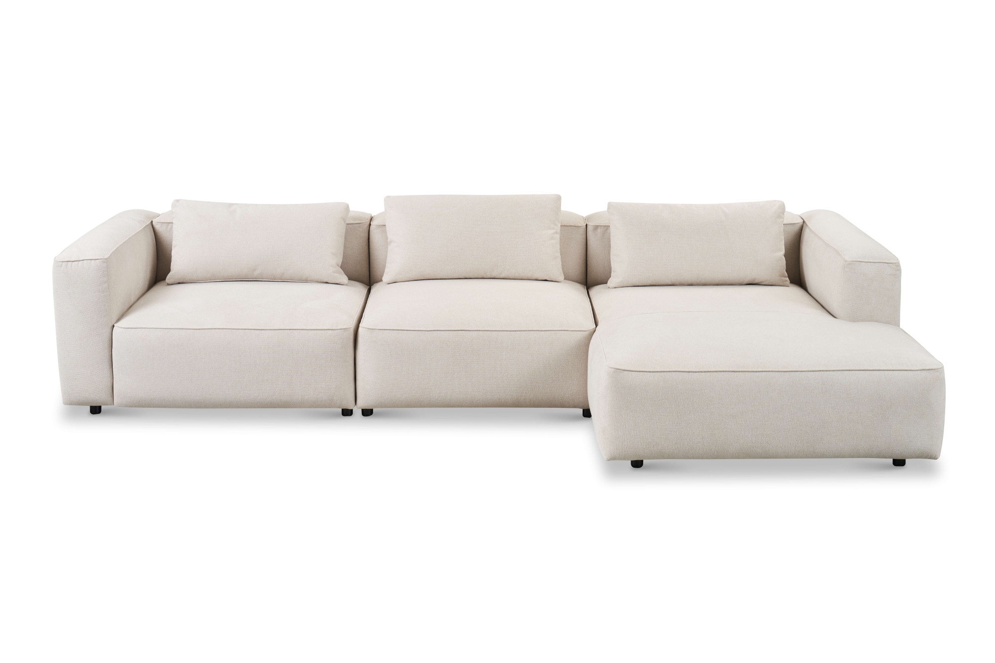 andas Ecksofa »Tvinnet« Breite 317 cm, extra tiefe Sitzfläche, kubisches Sitzvergnügen