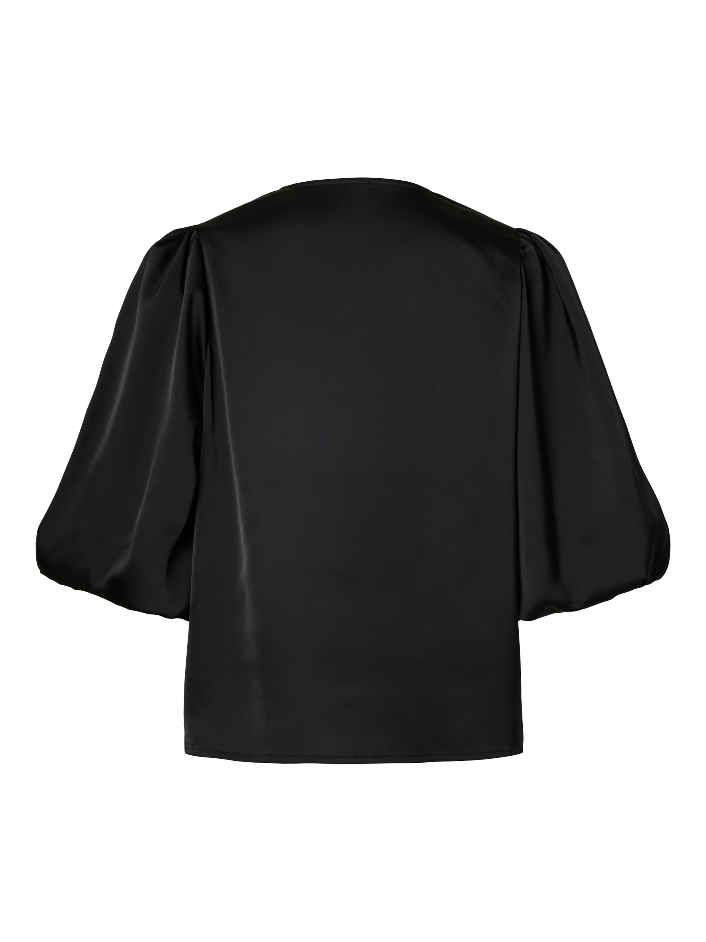 Y.A.S Kurzarmbluse »YASPELLA 2/4 V-NECK TOP S. NOOS« Materialmix, regular fit