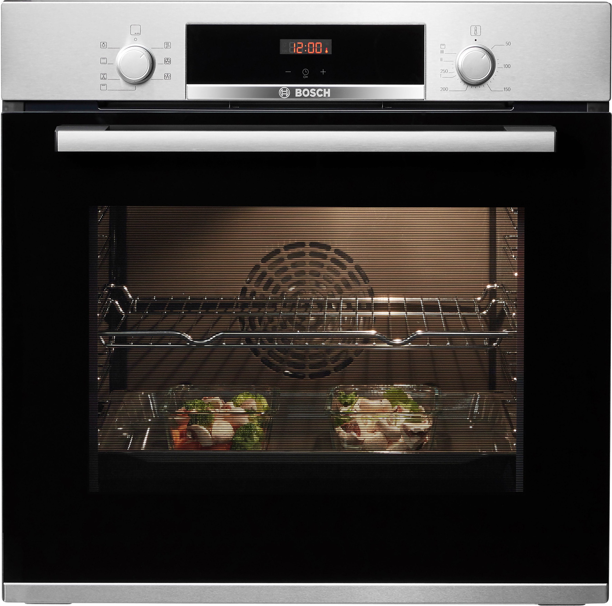BOSCH Einbaubackofen 4 »HBA533BS1«, mit Teleskopauszug nachrüstbar, ecoClean Direct