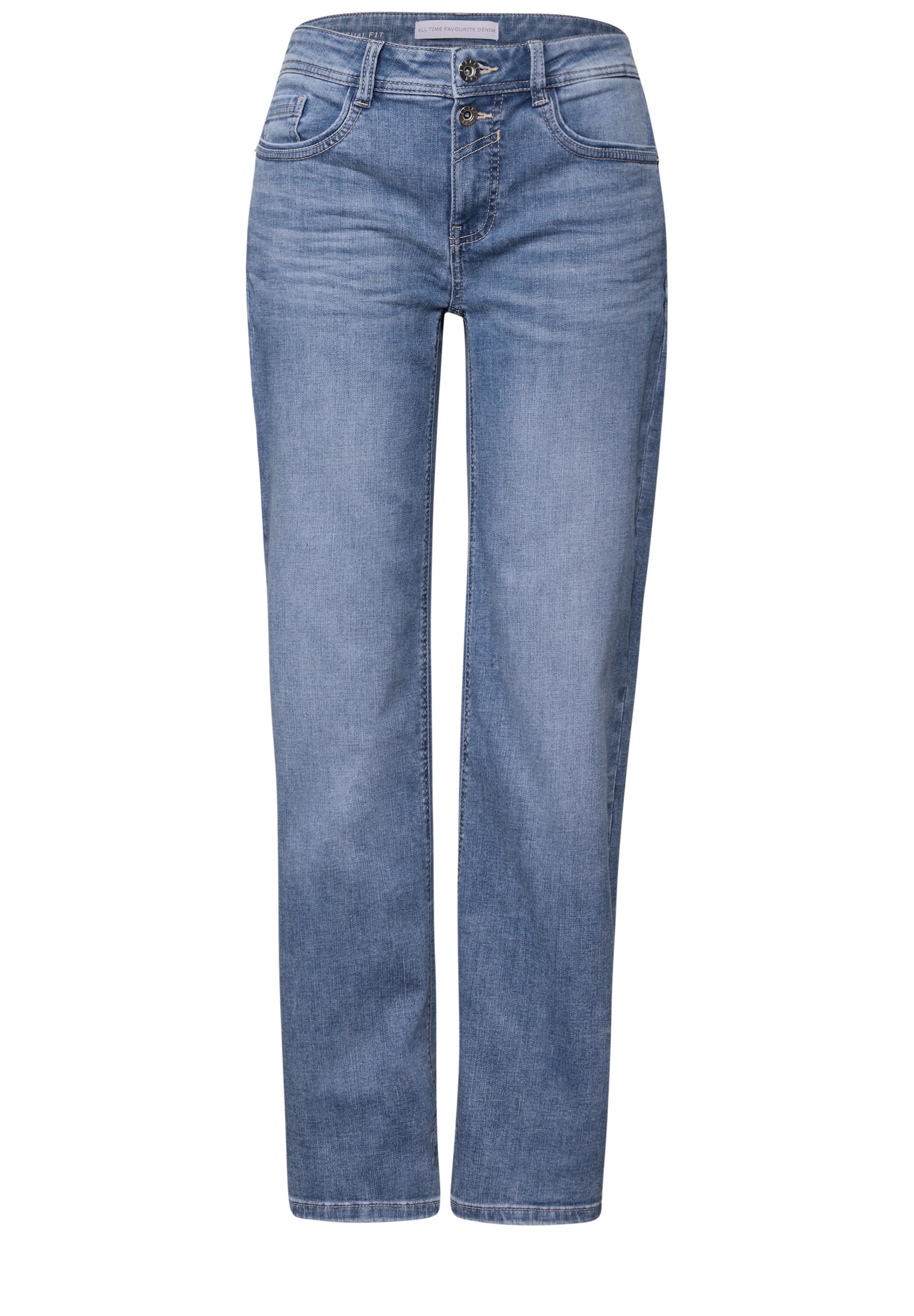 STREET ONE Straight-Jeans »Style QR Denim Straight«, im 5-Pocket-Style