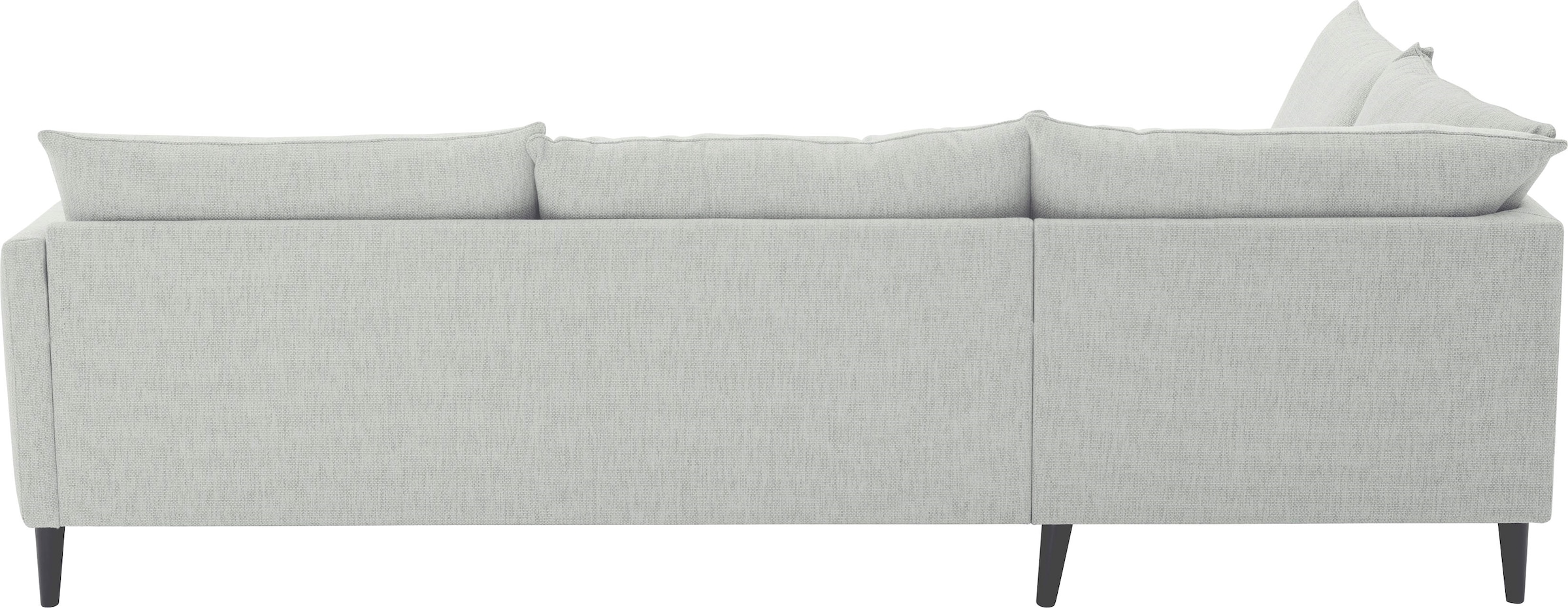 ATLANTIC home collection Ecksofa »Rekvik L-Form«, mit Wellenunterfederung, mit Massivholzfüßen