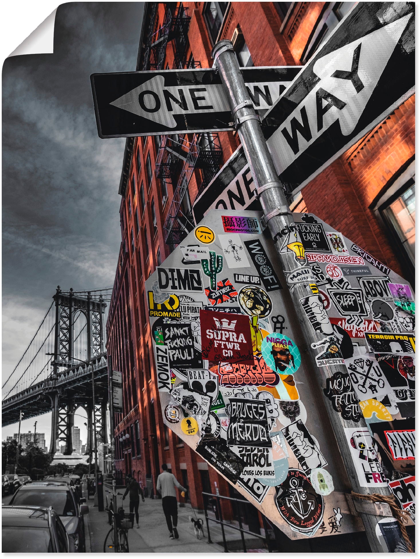 Artland Wandbild »New York Street Fotografie«, Amerika, (1 St.), als Alubild, Outdoorbild, Leinwandbild, Poster in verschied. Größen
