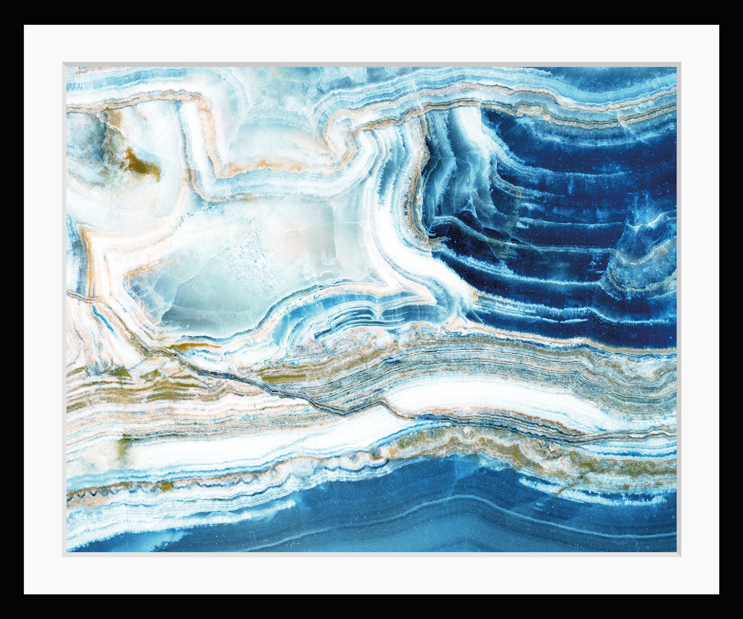 queence Bild »Sonja«, Abstrakt-Stein-Spa-Spirituelle Bilder, HD Premium Poster-Druck inkl. Holzrahmen