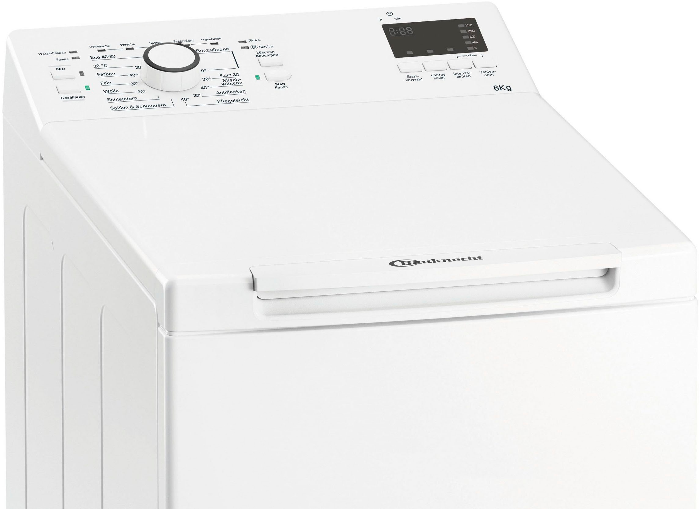 BAUKNECHT Waschmaschine Toplader »WAT PRIME 652 DI N«, WAT PRIME 652 DI N, 6  kg, 1200 U/min mit 3 Jahren XXL Garantie