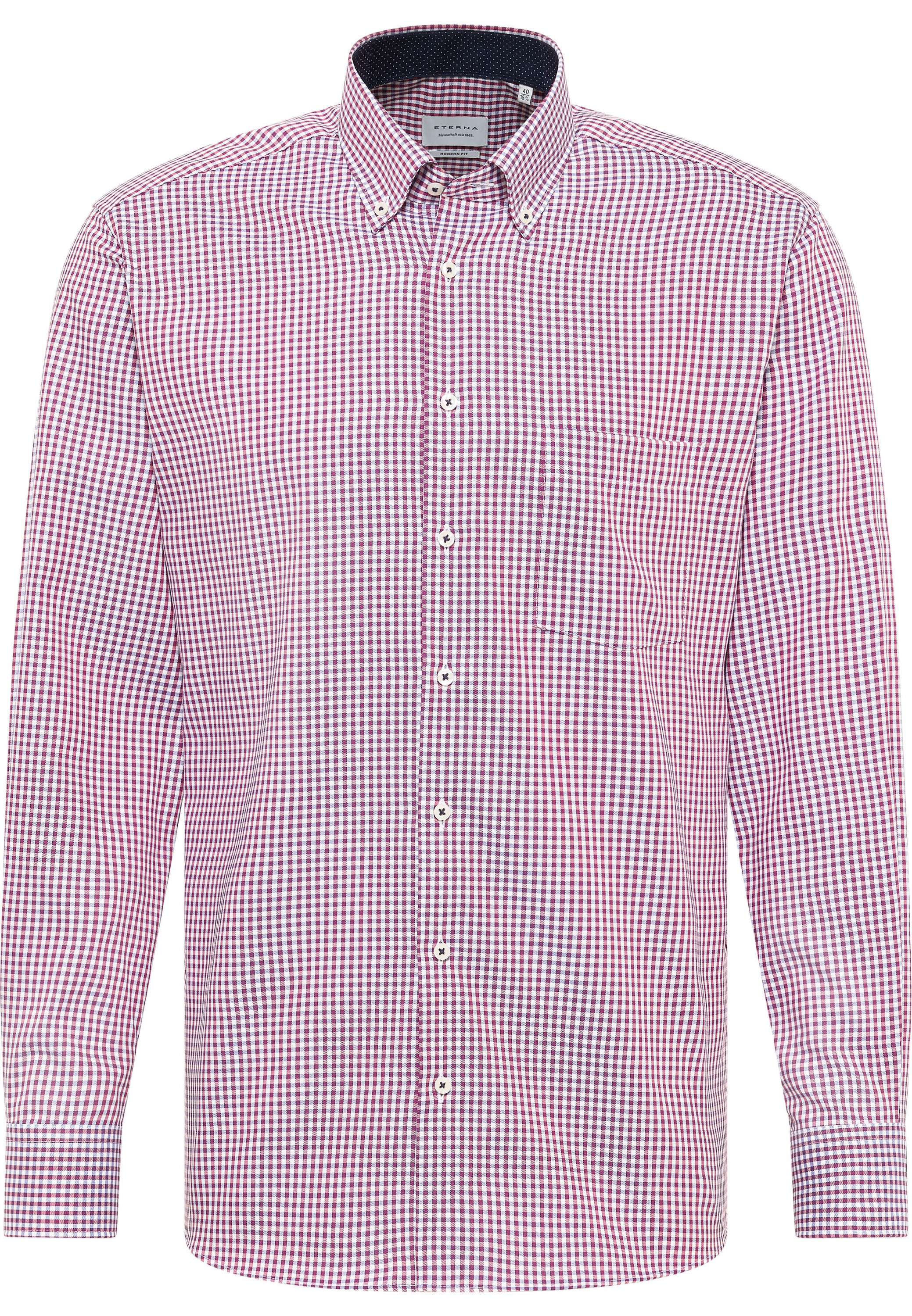 Eterna Langarmhemd »MODERN FIT«, NON IRON (bügelfrei)
