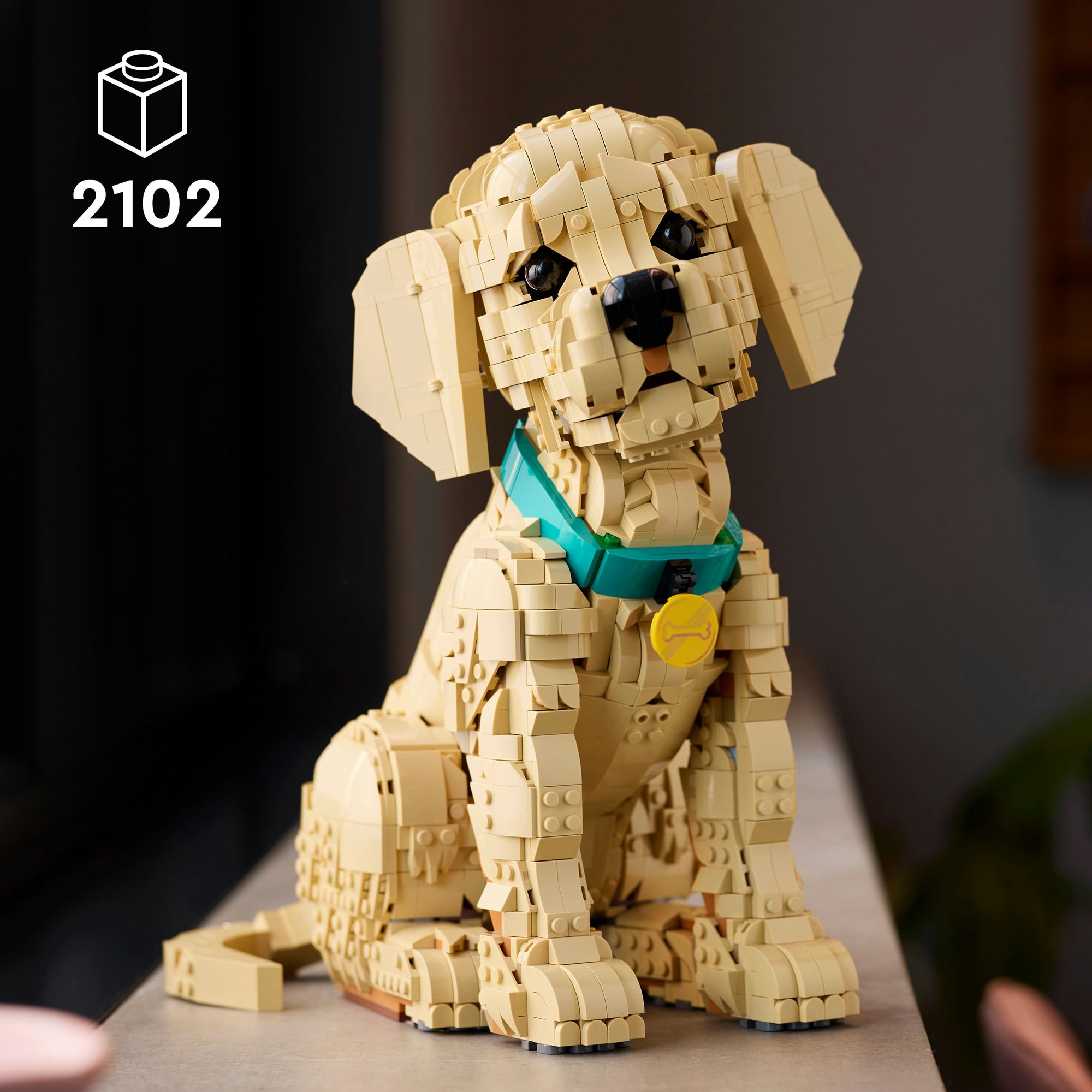 LEGO® Konstruktionsspielsteine »Golden Retriever Welpe (11384), LEGO Icons«