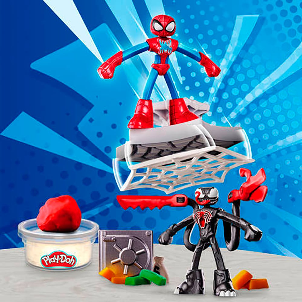 Hasbro Knete »Play-Doh Marvel, Spider-Man Netz-Action Knetset«