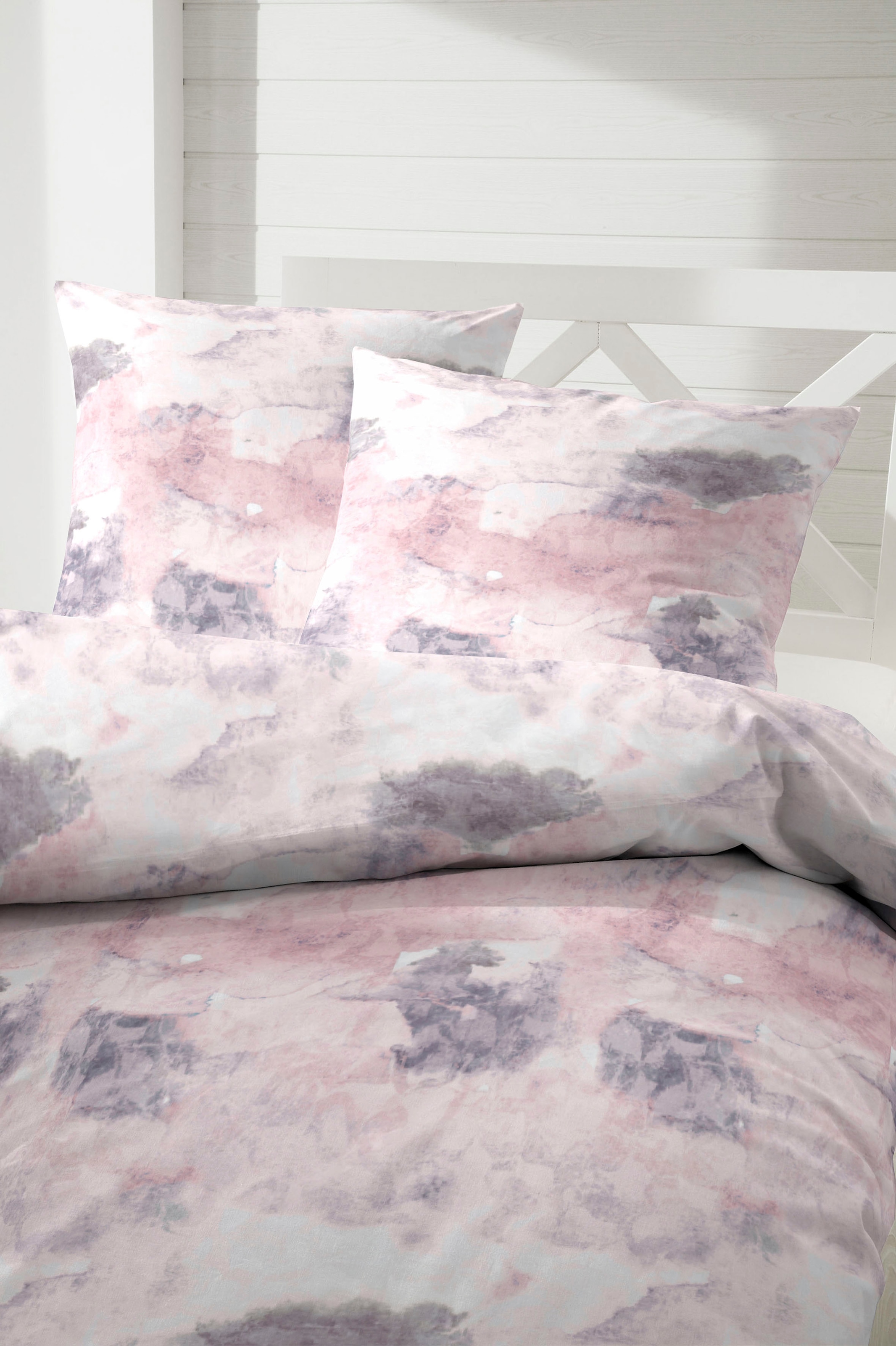 Primera Bettwäsche »Spot« 2 Stk. tlg. mit pastelligem Marmoreffekt