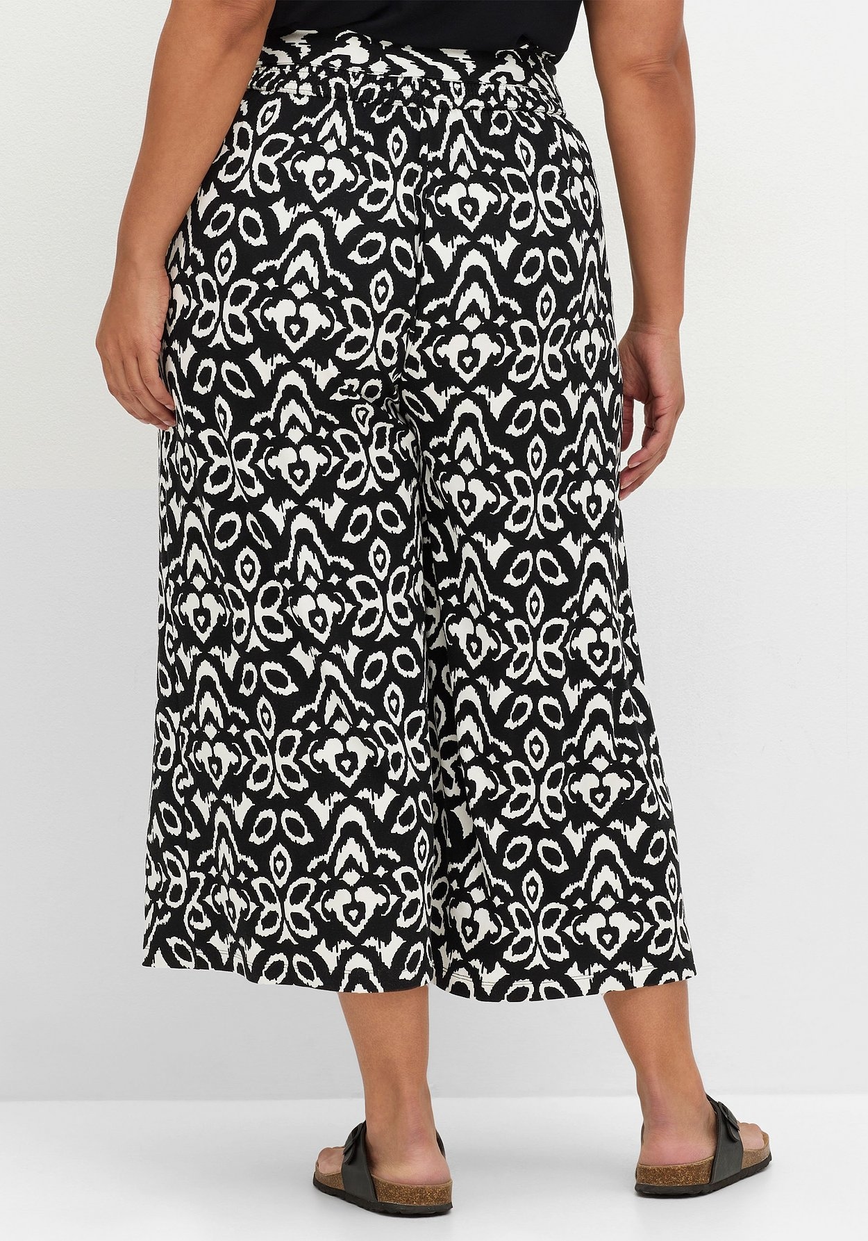 Sheego Culotte »7/8-Hose mit Smokbund und Ethnoprint«