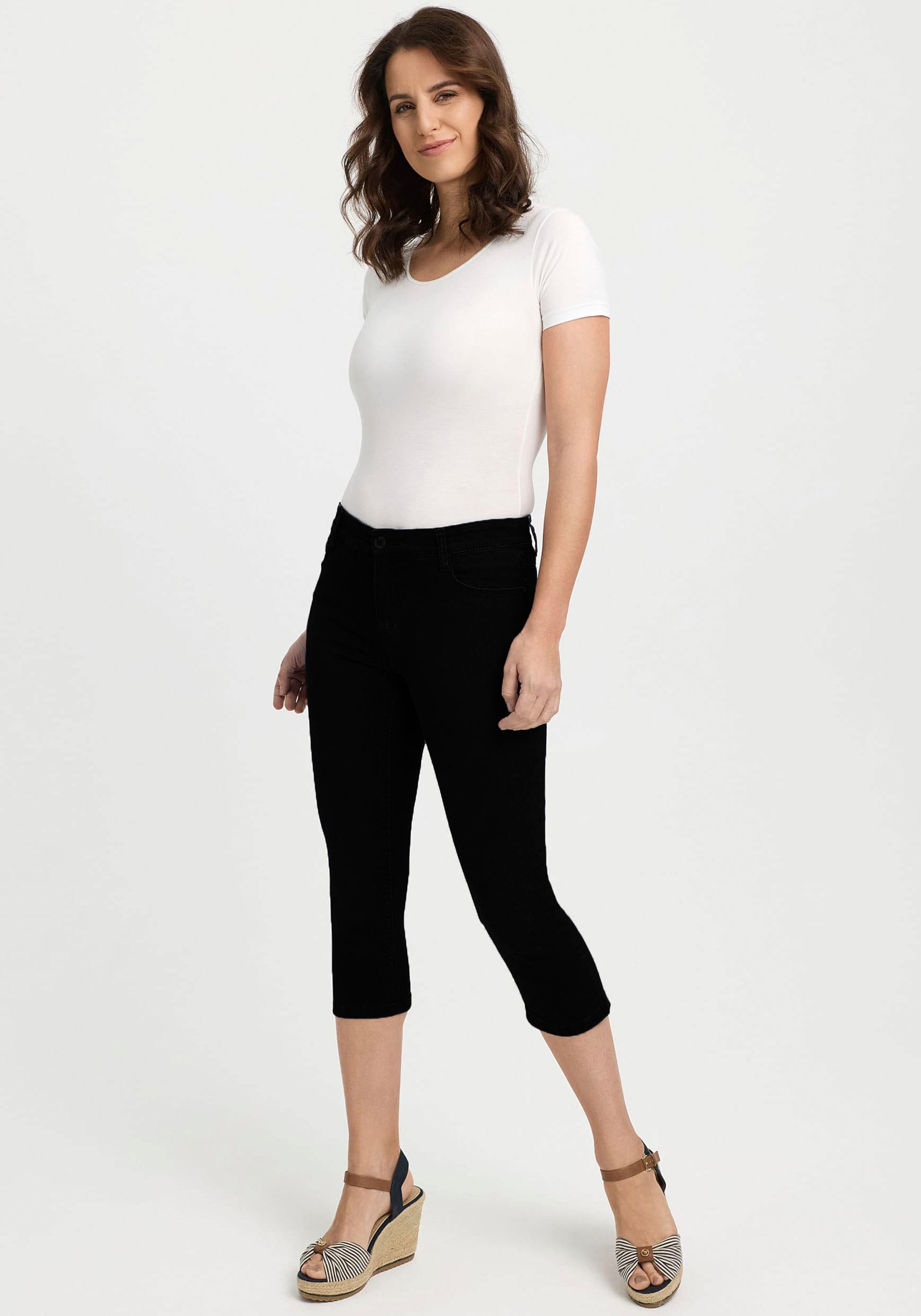 wonderjeans Caprijeans, Sommerhose mit Stretch