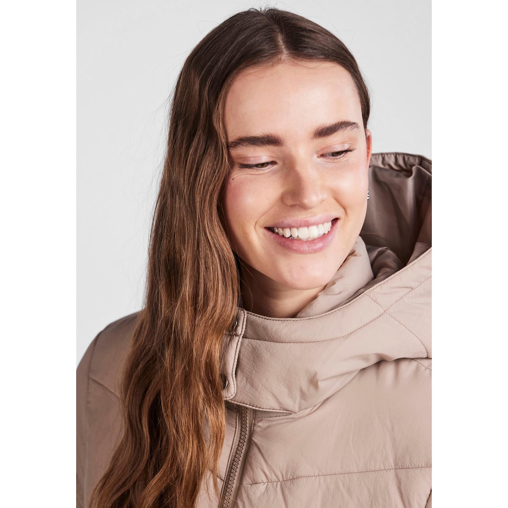 pieces Steppjacke »PCJAMILLA SHORT PUFFER JACKET NOOS BC«, mit Kapuze