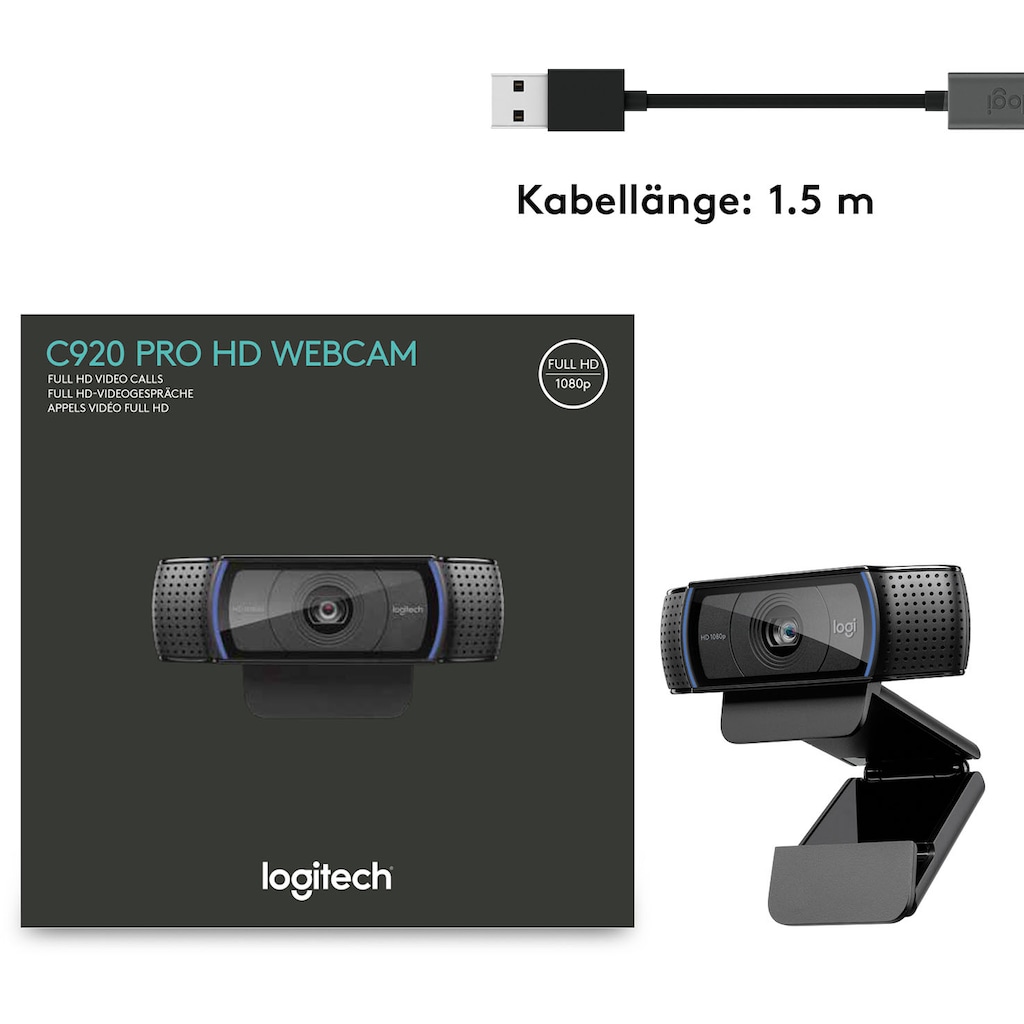 Logitech Webcam »C920 HD PRO«, Full HD