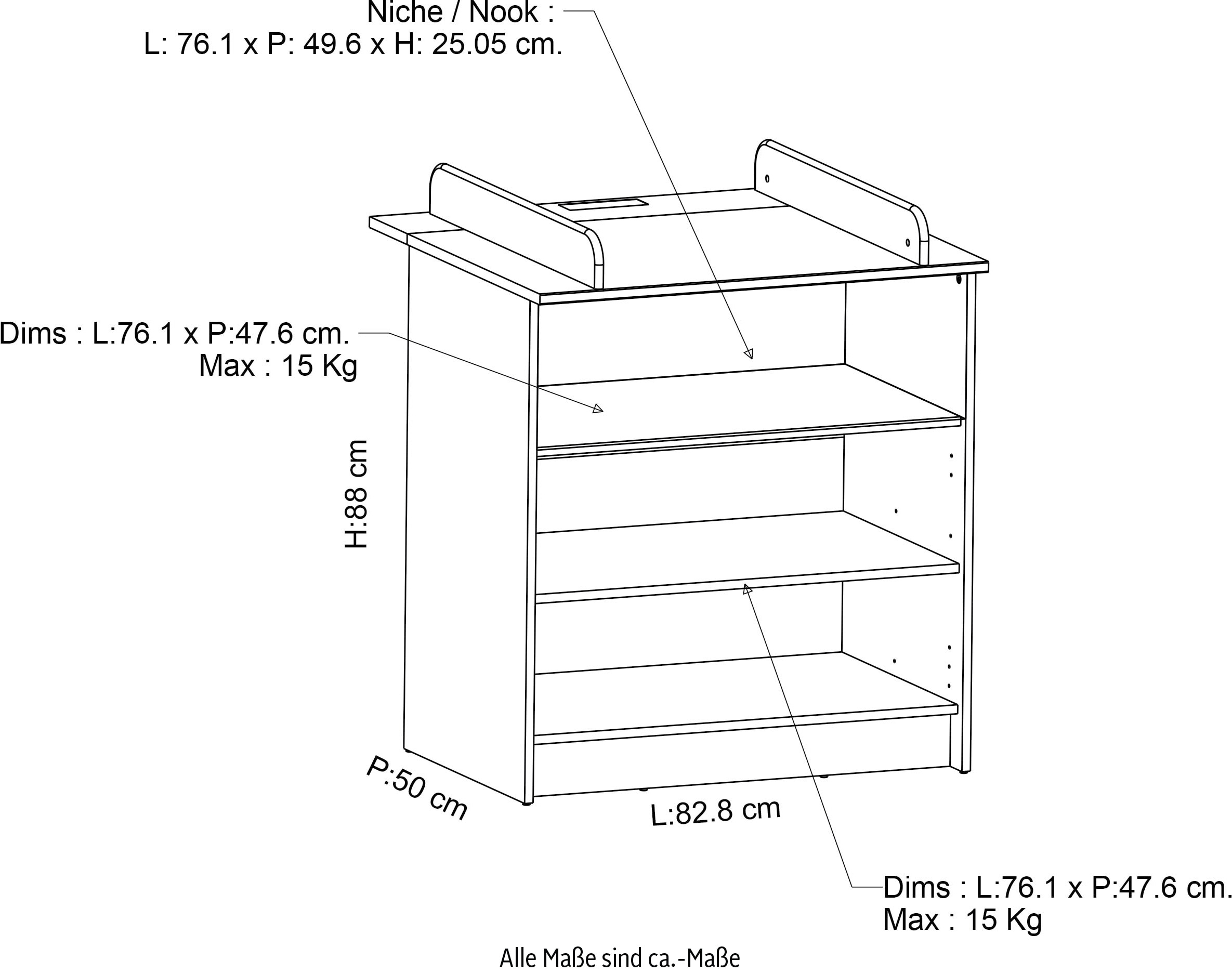 Demeyere GROUP Wickelkommode, 79,6 cm