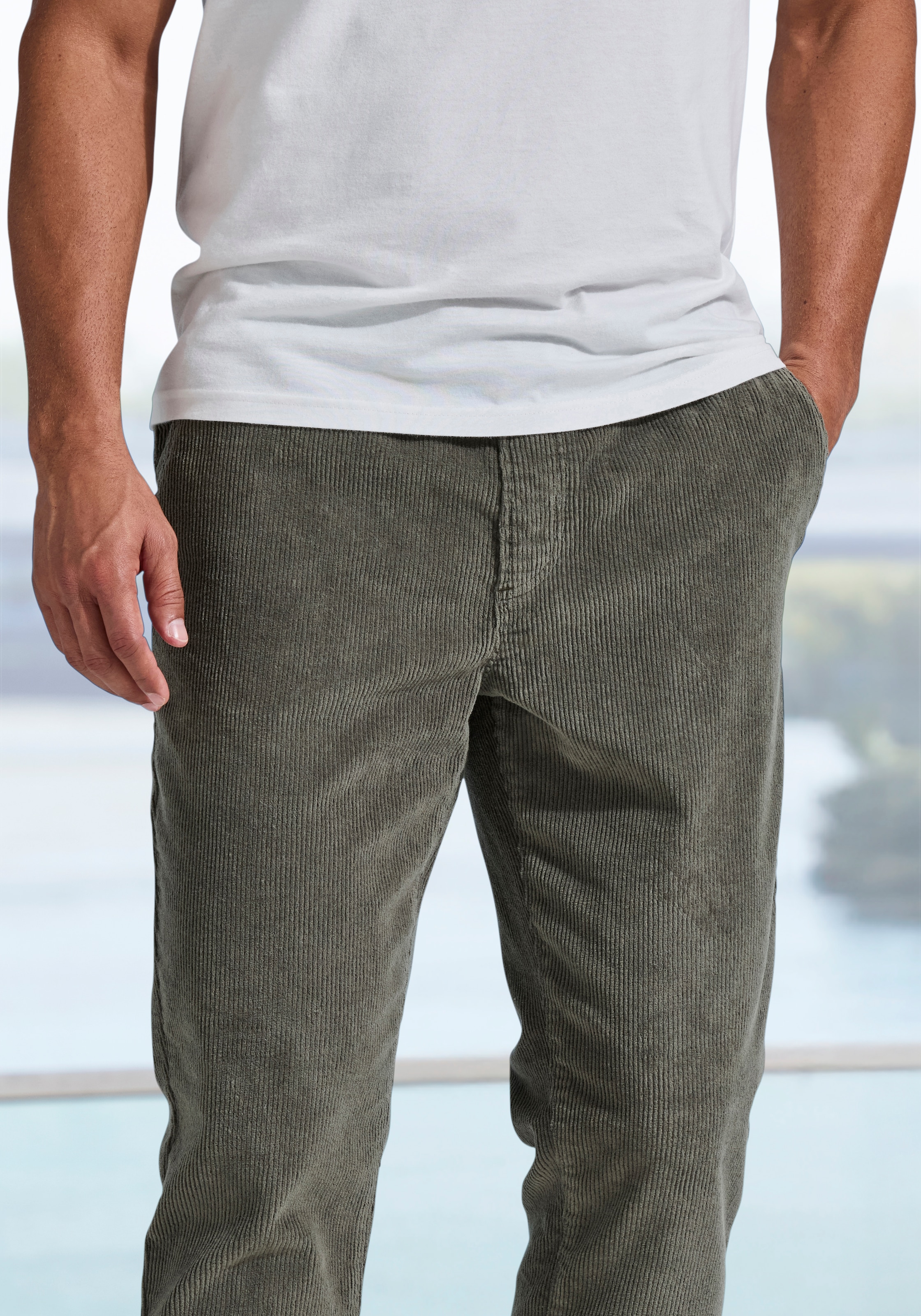 John Devin Jogger Pants »- elastische Cordhose im Jogg Pants Style«, auch in großen Größen