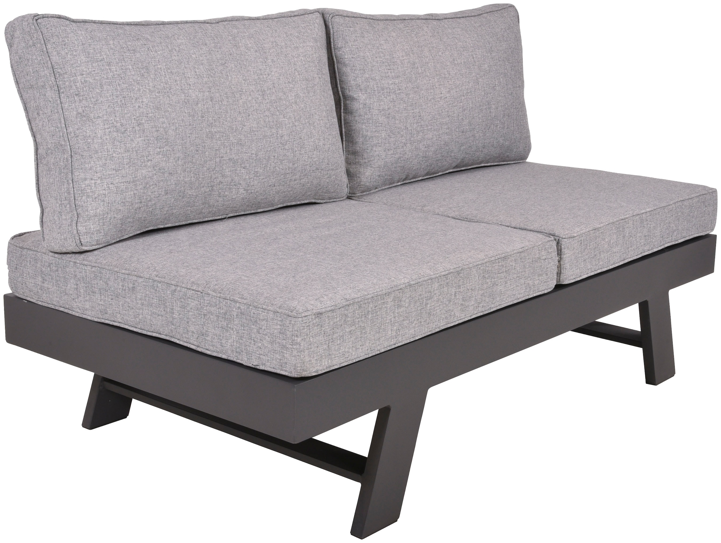 Garden Pleasure Gartenlounge-Set »DONNA«, (1x Eckbank, 1 Tisch/Hocker), inkl. Auflagen