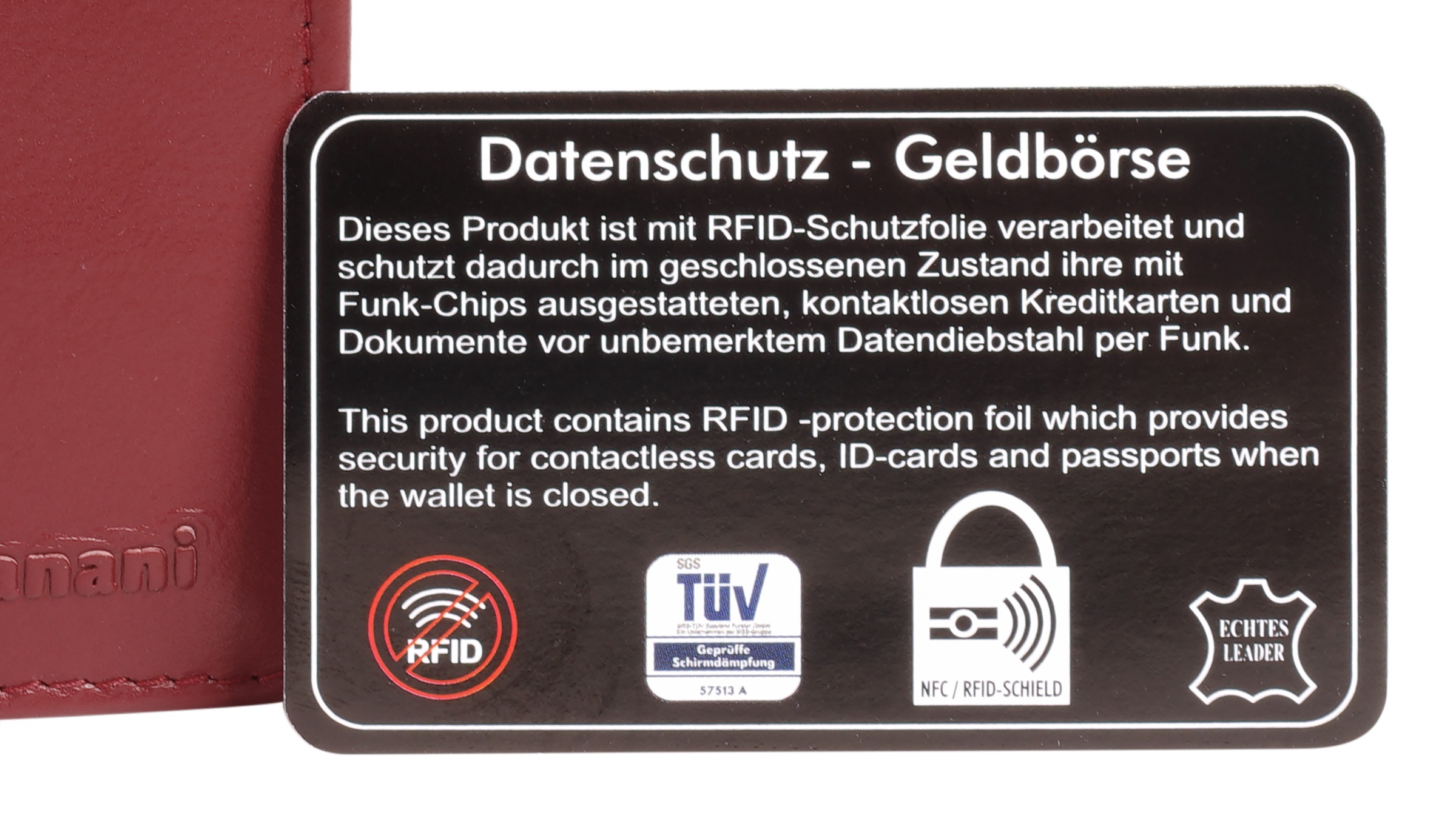 Bruno Banani Geldbörse echt Leder