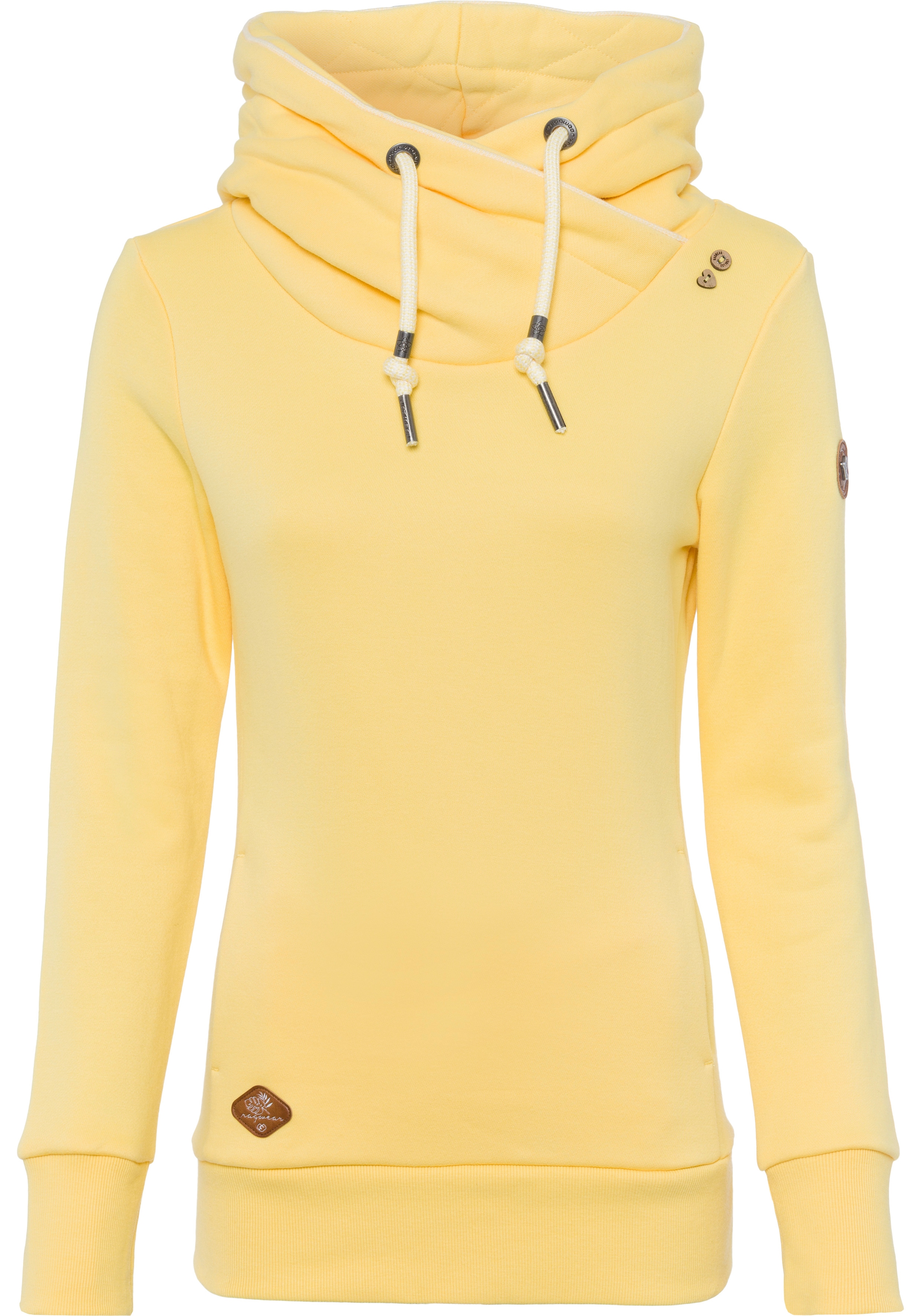 Ragwear Kapuzensweatshirt »GRIPYBUTTON« Sweater mit rustikalen Kordel-Akzenten