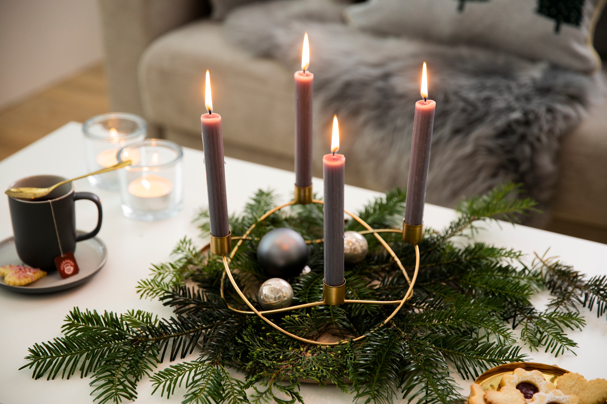 8 ca. Kerzenhalter Design bestellen auf aus AM Höhe Metall, »Weihnachtsdeko«, Rechnung Adventsleuchter, cm