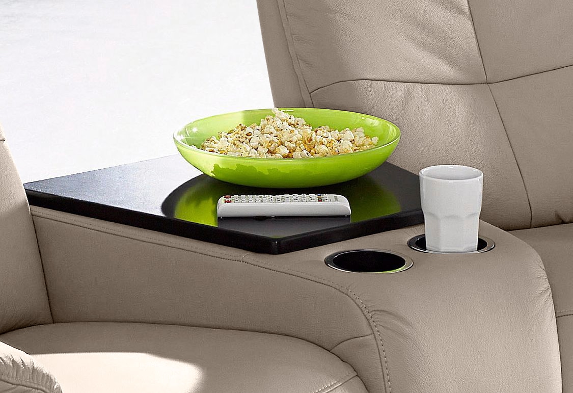 exxpo - sofa fashion 2-Sitzer »Tivoli, Kinosofa, bequem«, mit Relaxfunktion, integrierter Tischablage und Stauraumfach