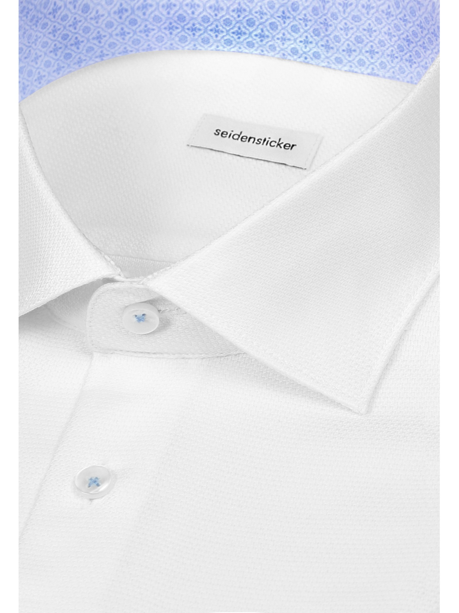 seidensticker Businesshemd »Schwarze Rose« Regular 1/1 Extra lang Kentkragen Struktur