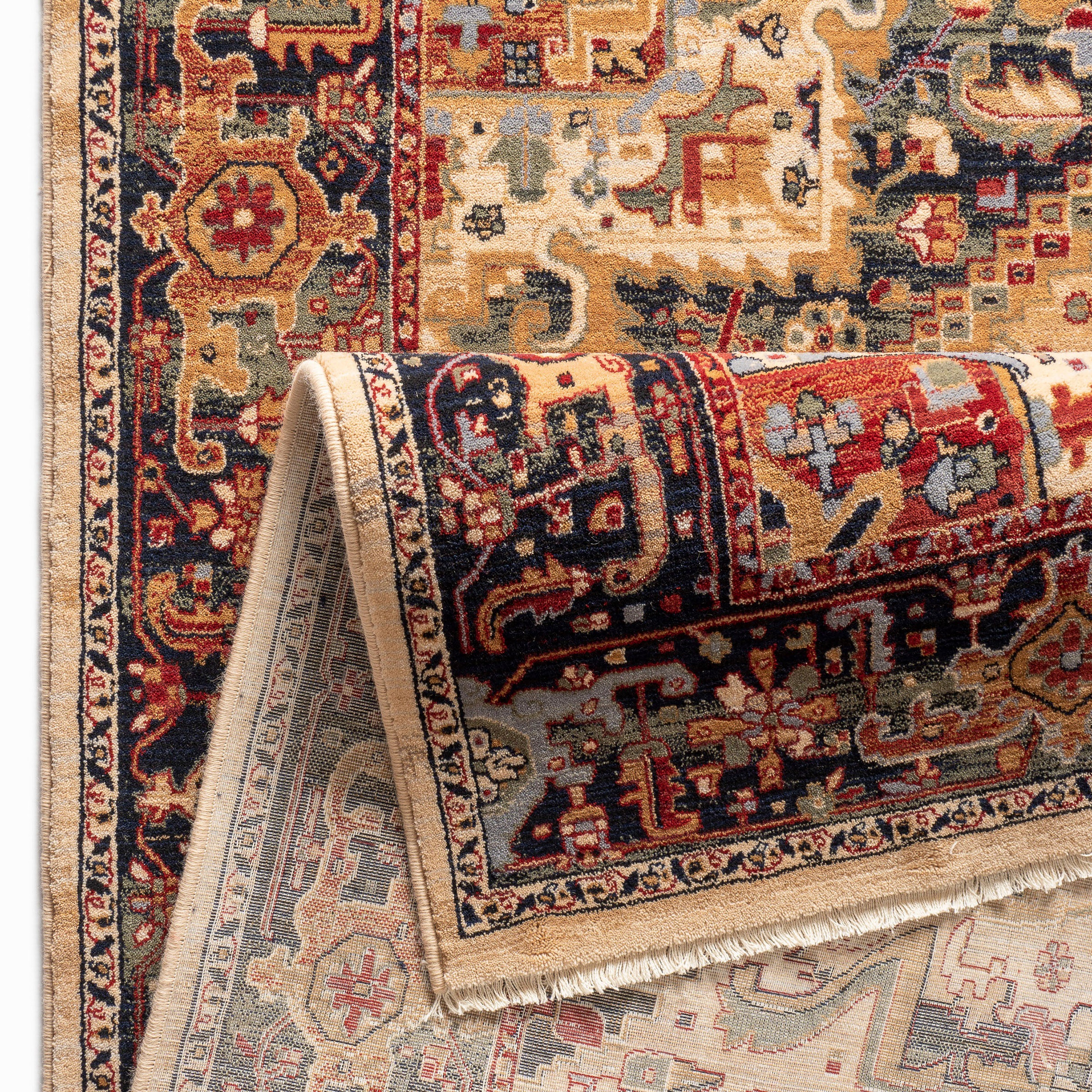 THEKO Wollteppich »Saharna 2886«, rechteckig, 10 mm Höhe, reine Wolle, Orient-Optik, mit Fransen