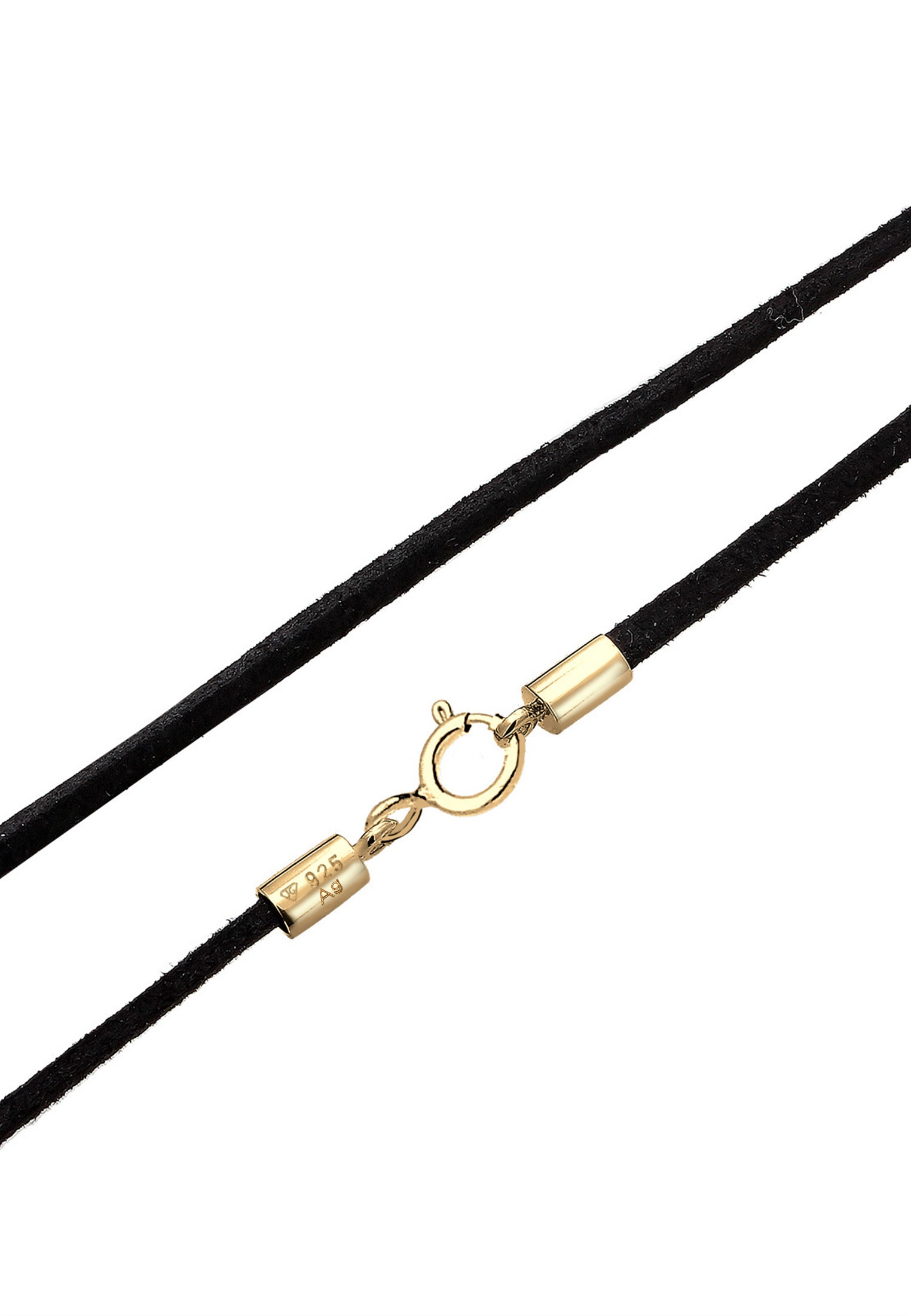 Elli Choker »Halskette Basic Trend Blogger Choker Velour 925 Silber«